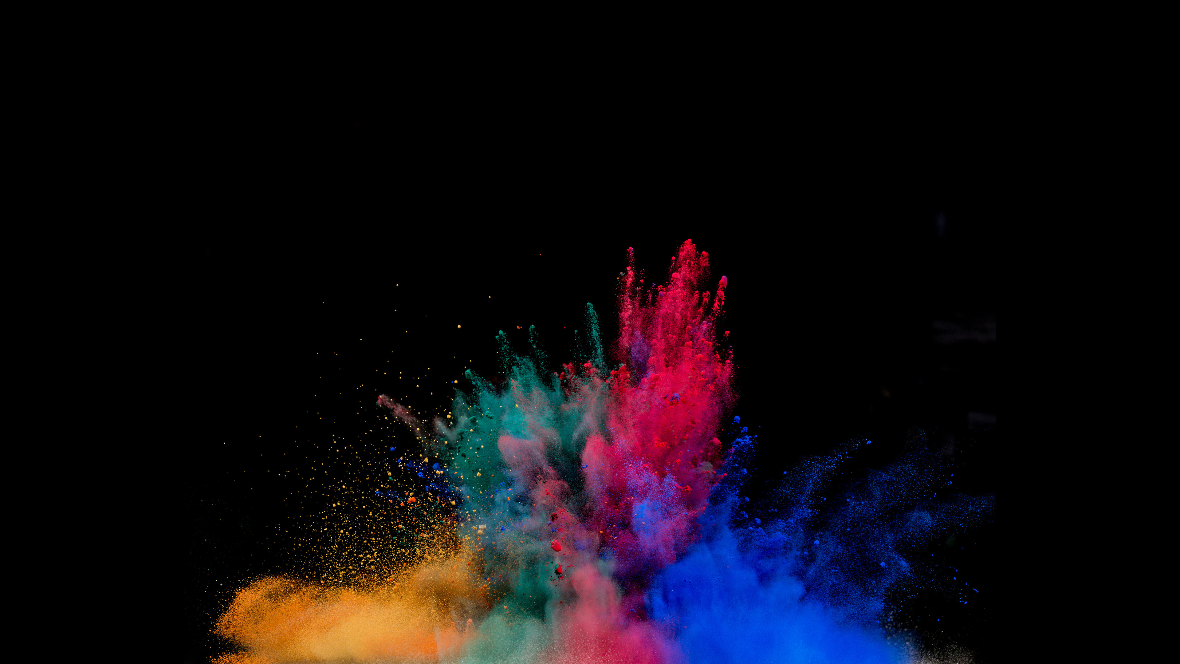 Wallpaper 4k Colorful Powder Explosion 4k Wallpaper