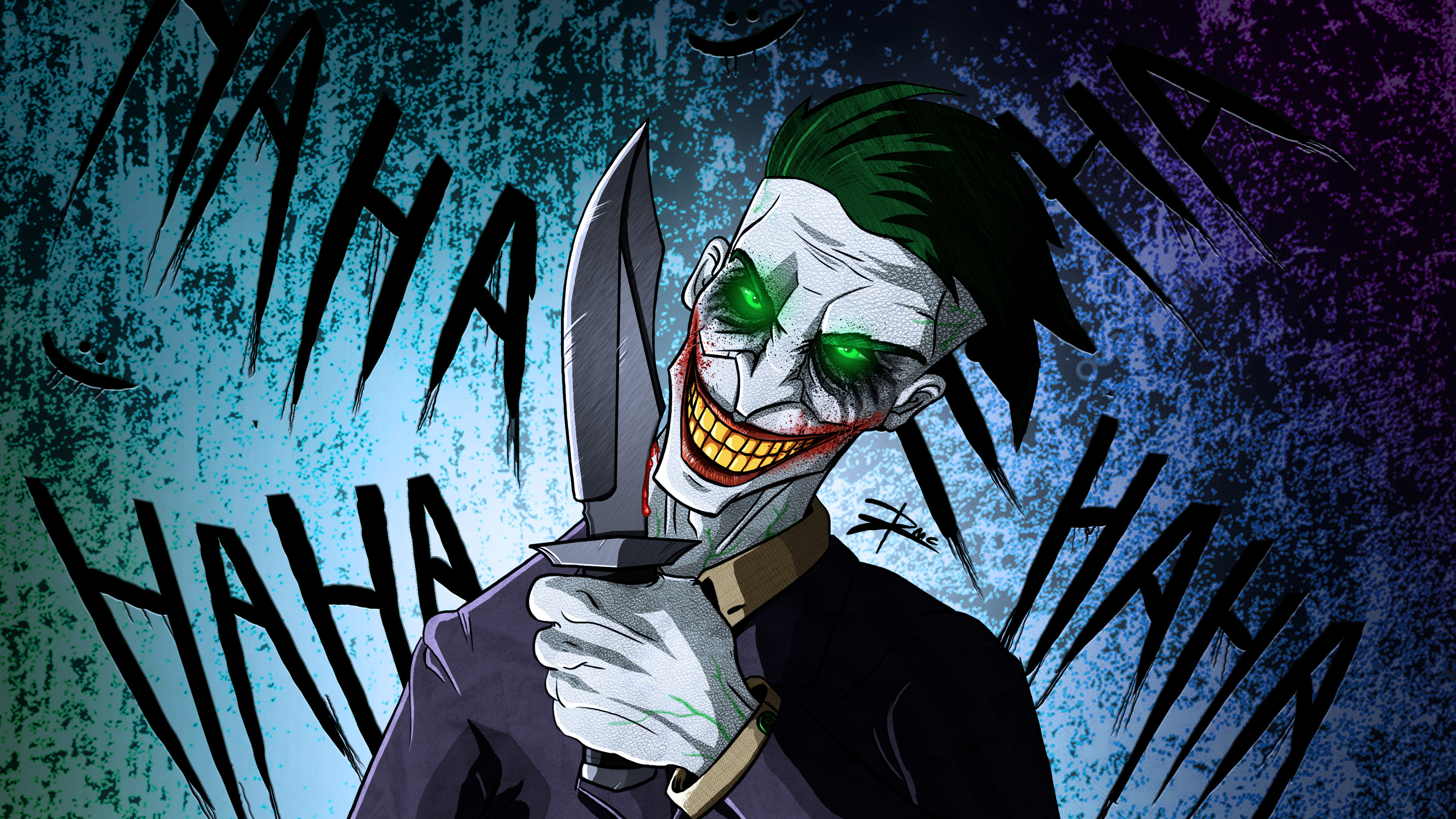 Crazy Joker  Art 4k supervillain wallpapers  joker  