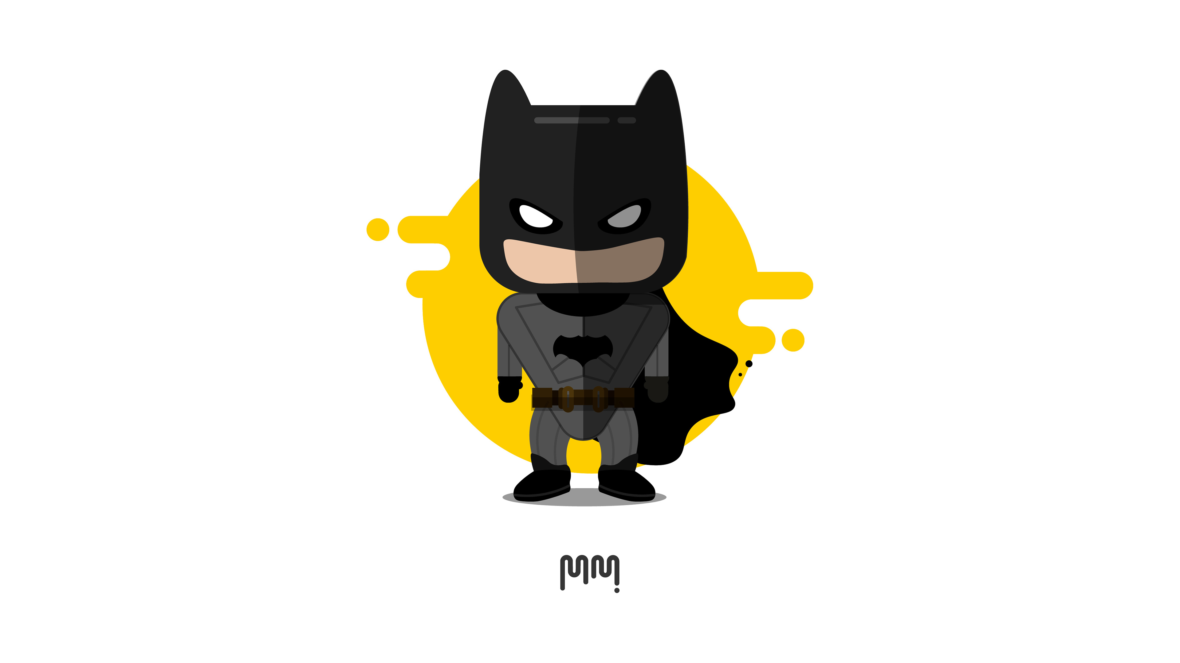 Cute Little Batman Minimalism 4k superheroes wallpapers ...