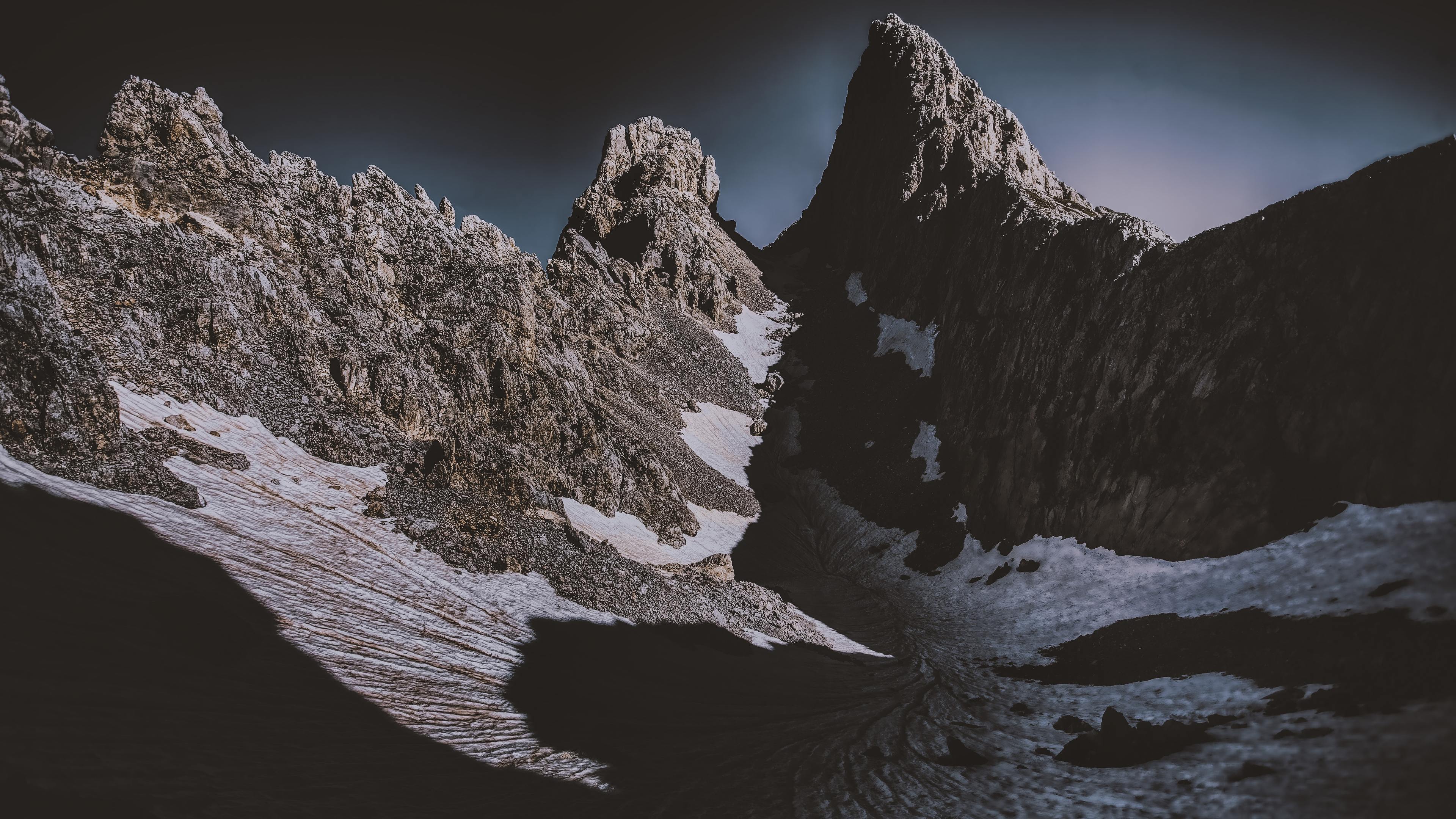 Snow Mountain Dark Mountains HD wallpaper  Pxfuel