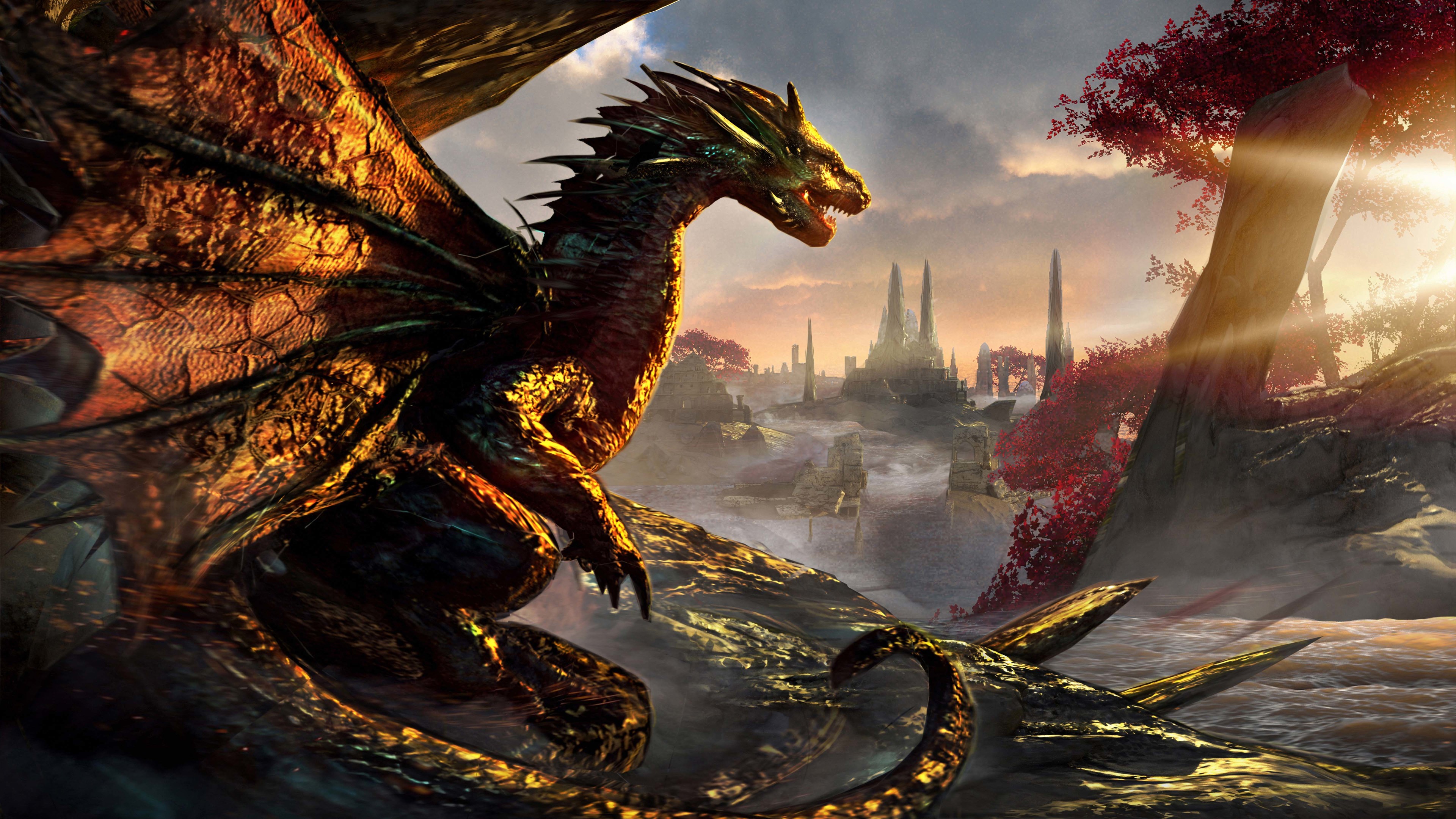 Dawn Of Dragons Artwork 4k hd-wallpapers, digital art wallpapers