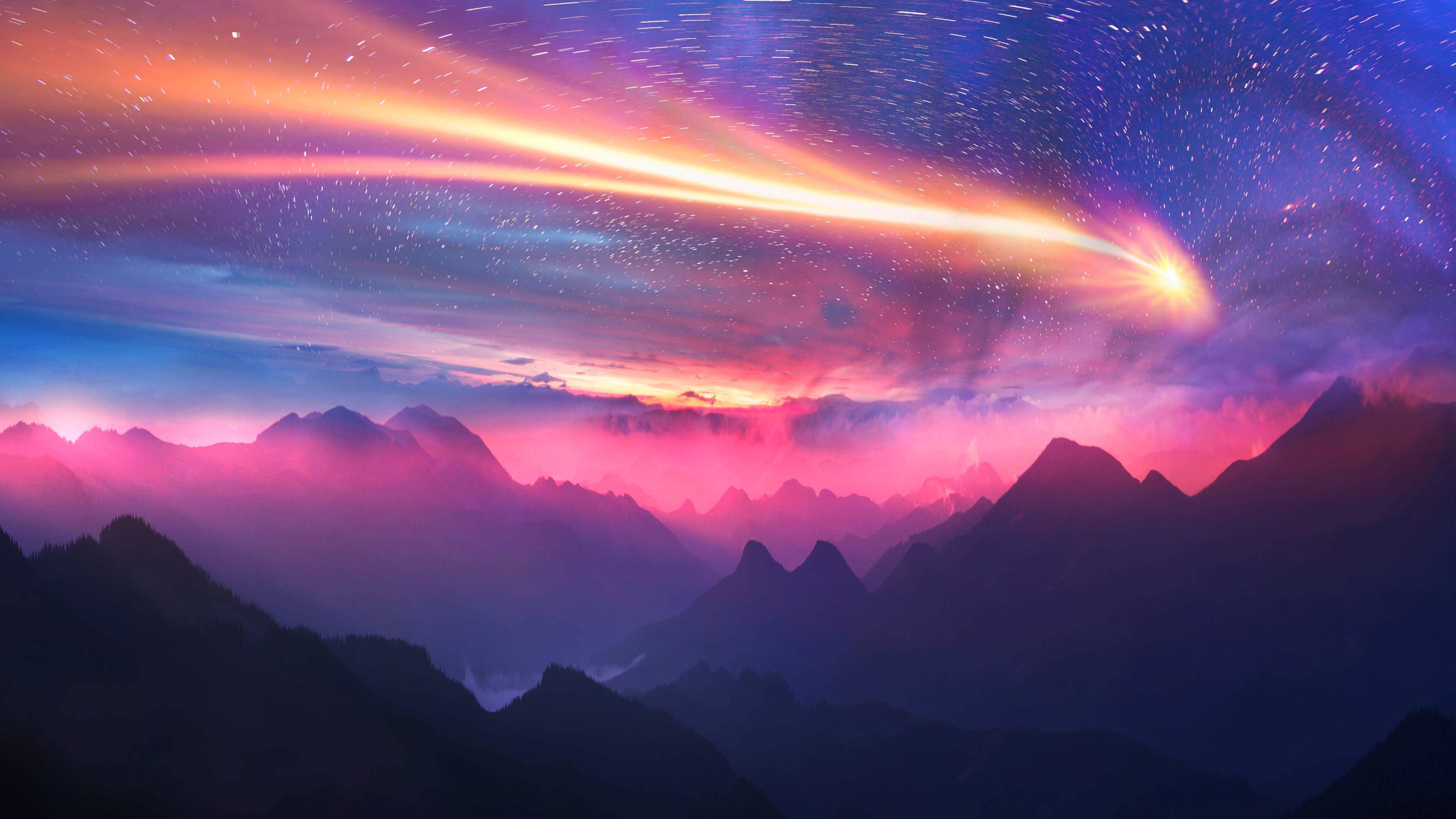 Dreamy Sky Mountains 5k sky wallpapers  mountains 