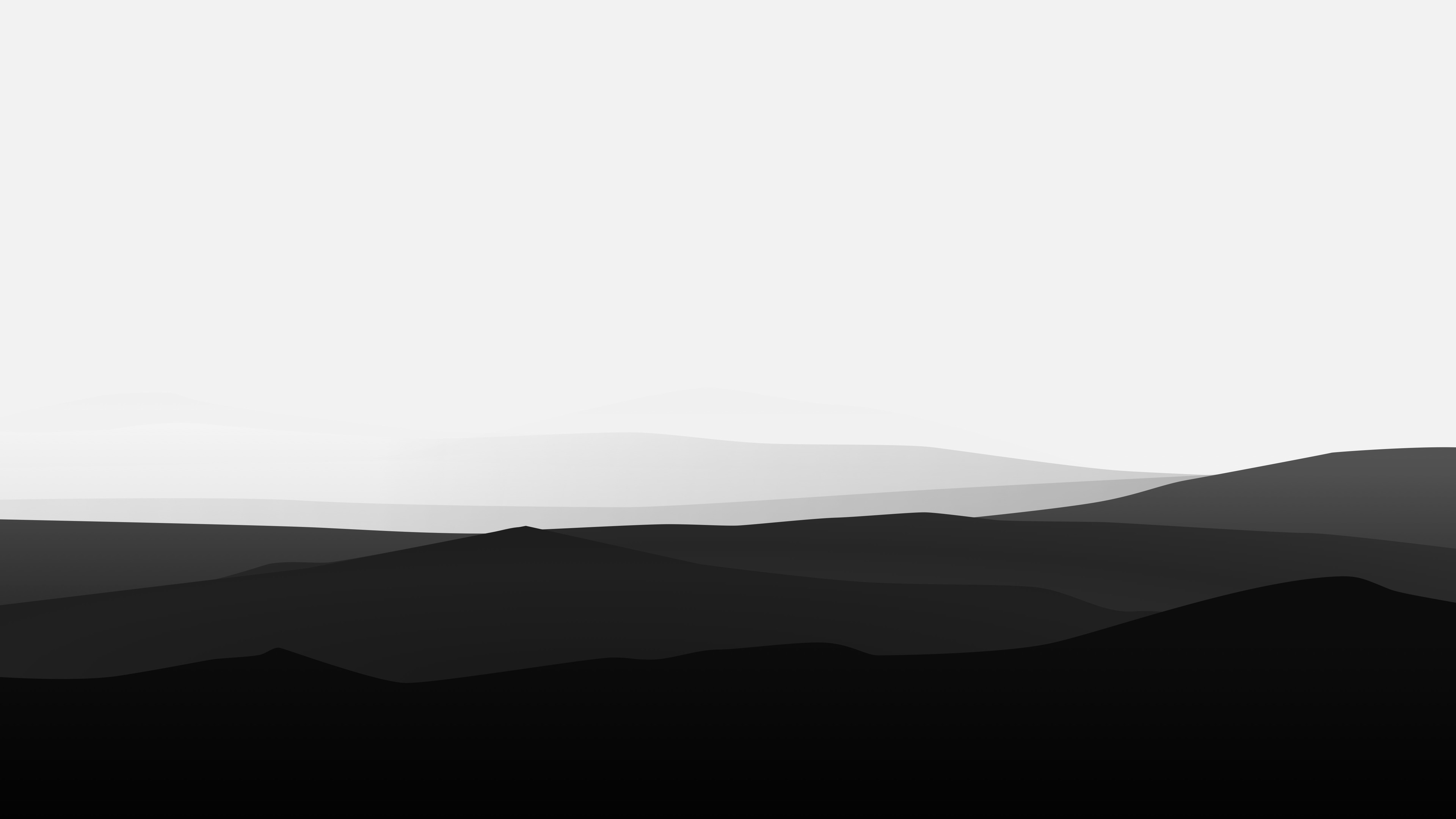  Minimalist  Mountains Black  And White  4k mountains 