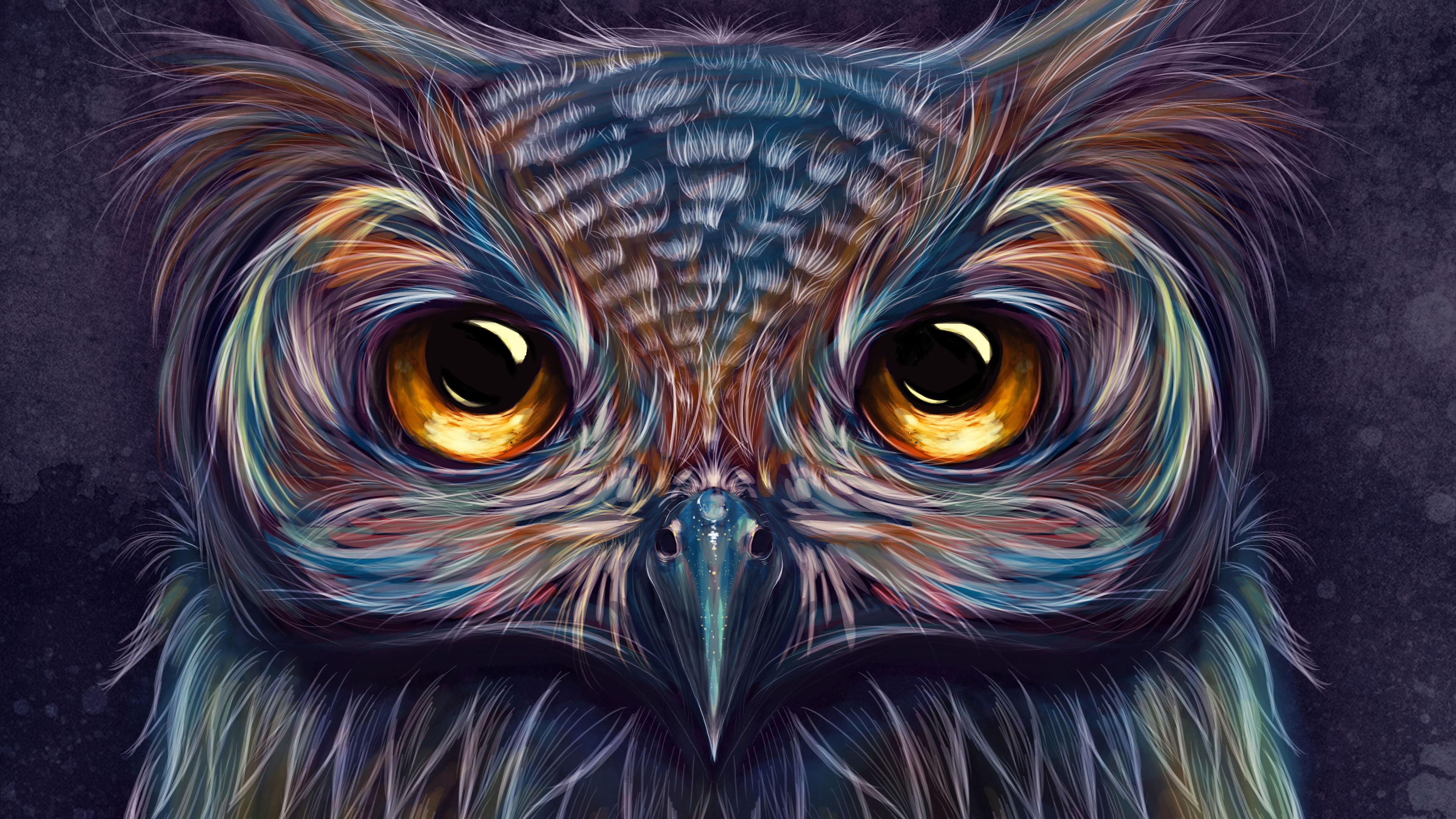 Owl Colorful  Art 4k  owl wallpapers  hd wallpapers  digital 