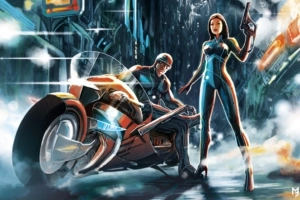 scifi futuristic warrior girl and boy with bike 1540755138 300x200 - Scifi Futuristic Warrior Girl And Boy With Bike - scifi wallpapers, hd-wallpapers, digital art wallpapers, artwork wallpapers, 4k-wallpapers
