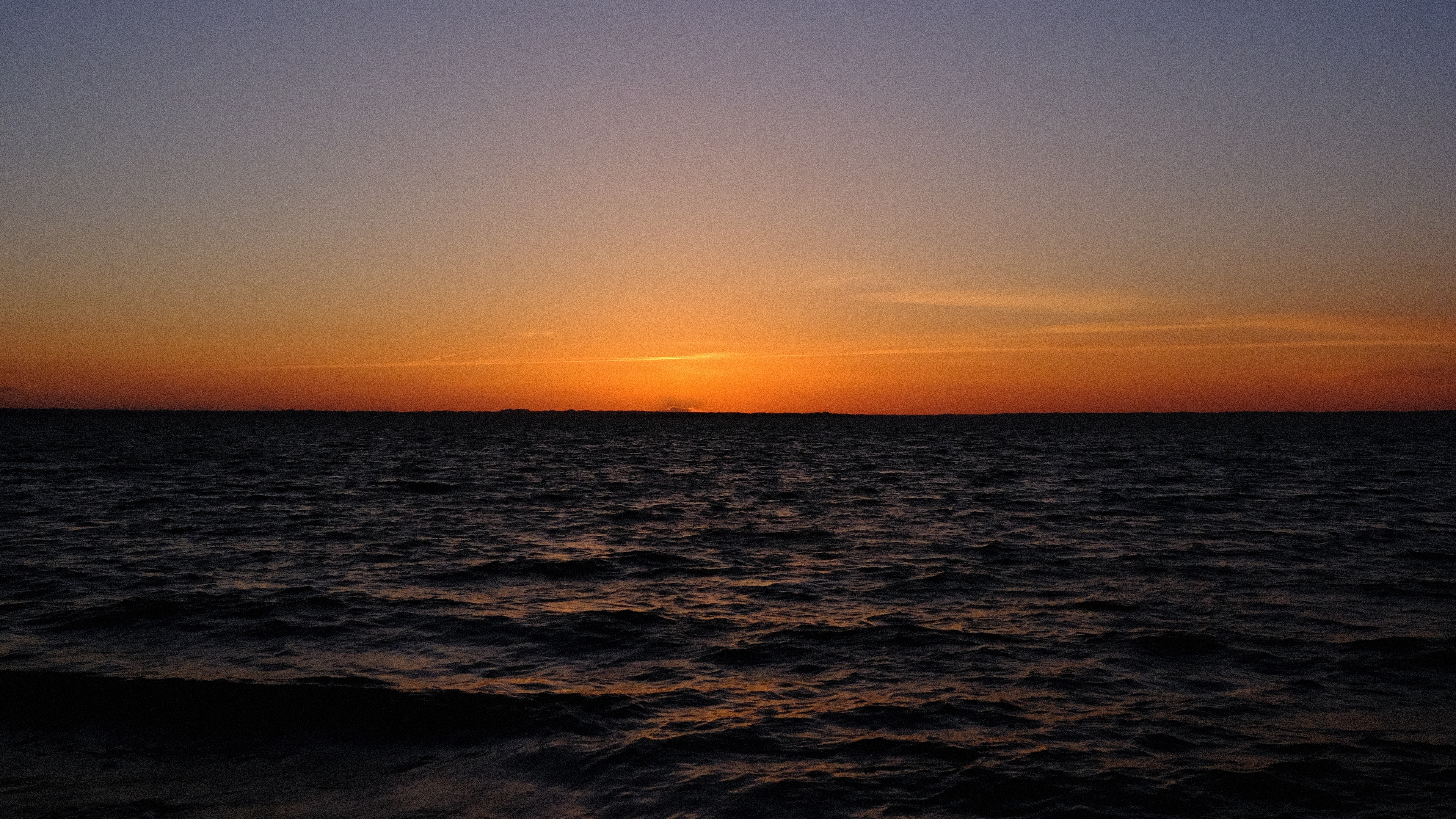 sea horizon sunset sky dark night 4k 1540145413 - sea, horizon, sunset, sky, dark, night 4k - sunset, Sea, Horizon
