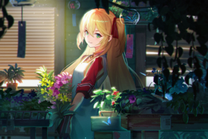 anime flowers blonde twintails girl 1541973928 300x200 - Anime Flowers Blonde Twintails Girl - hd-wallpapers, flowers wallpapers, digital art wallpapers, artwork wallpapers, artist wallpapers, anime wallpapers, anime girl wallpapers