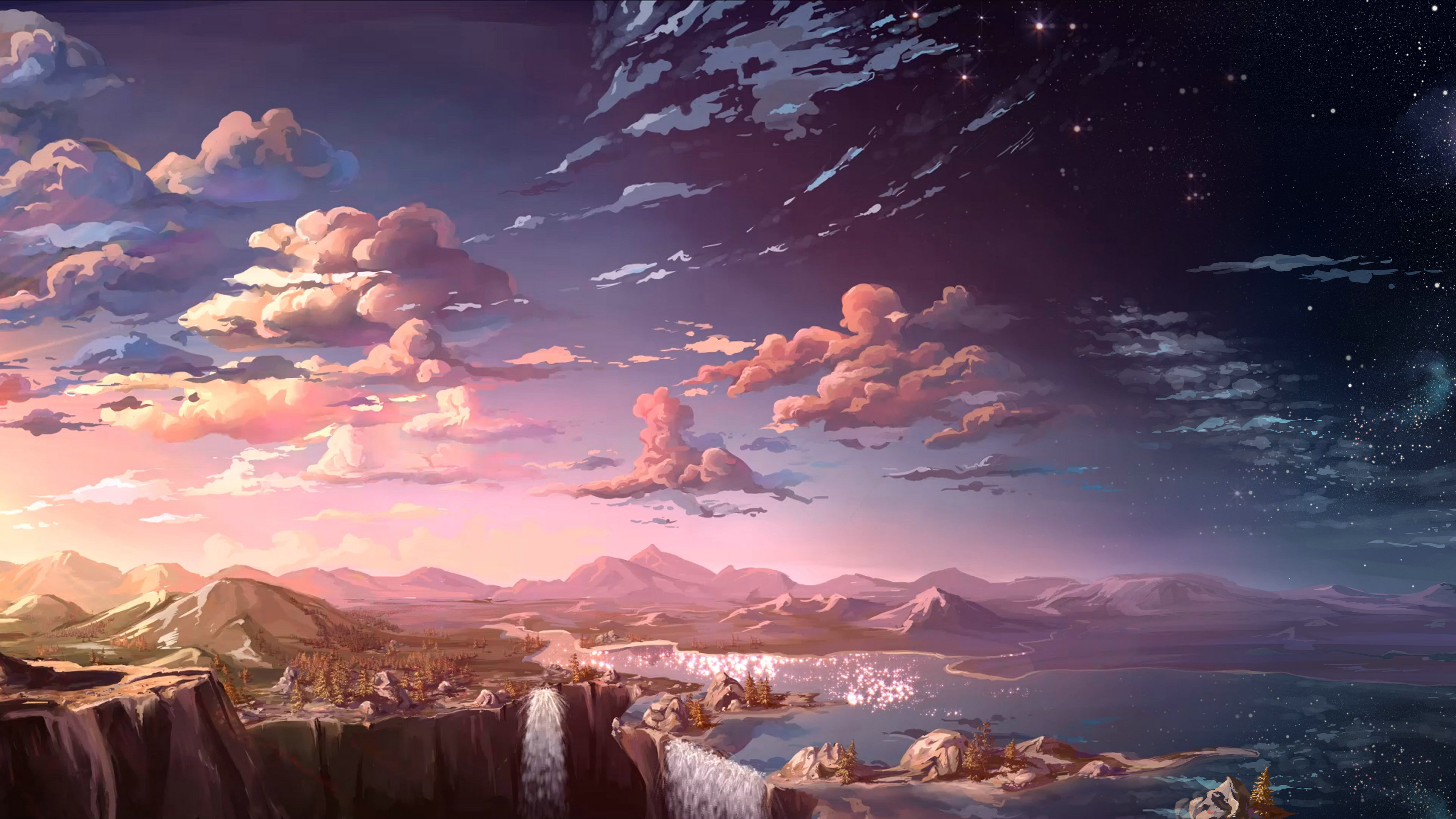 Cloud Sky Anime sky wallpapers hdwallpapers digital art wallpapers cloud  wallpapers artwork wallpapers a  Blue sky wallpaper Sky anime Night sky  wallpaper