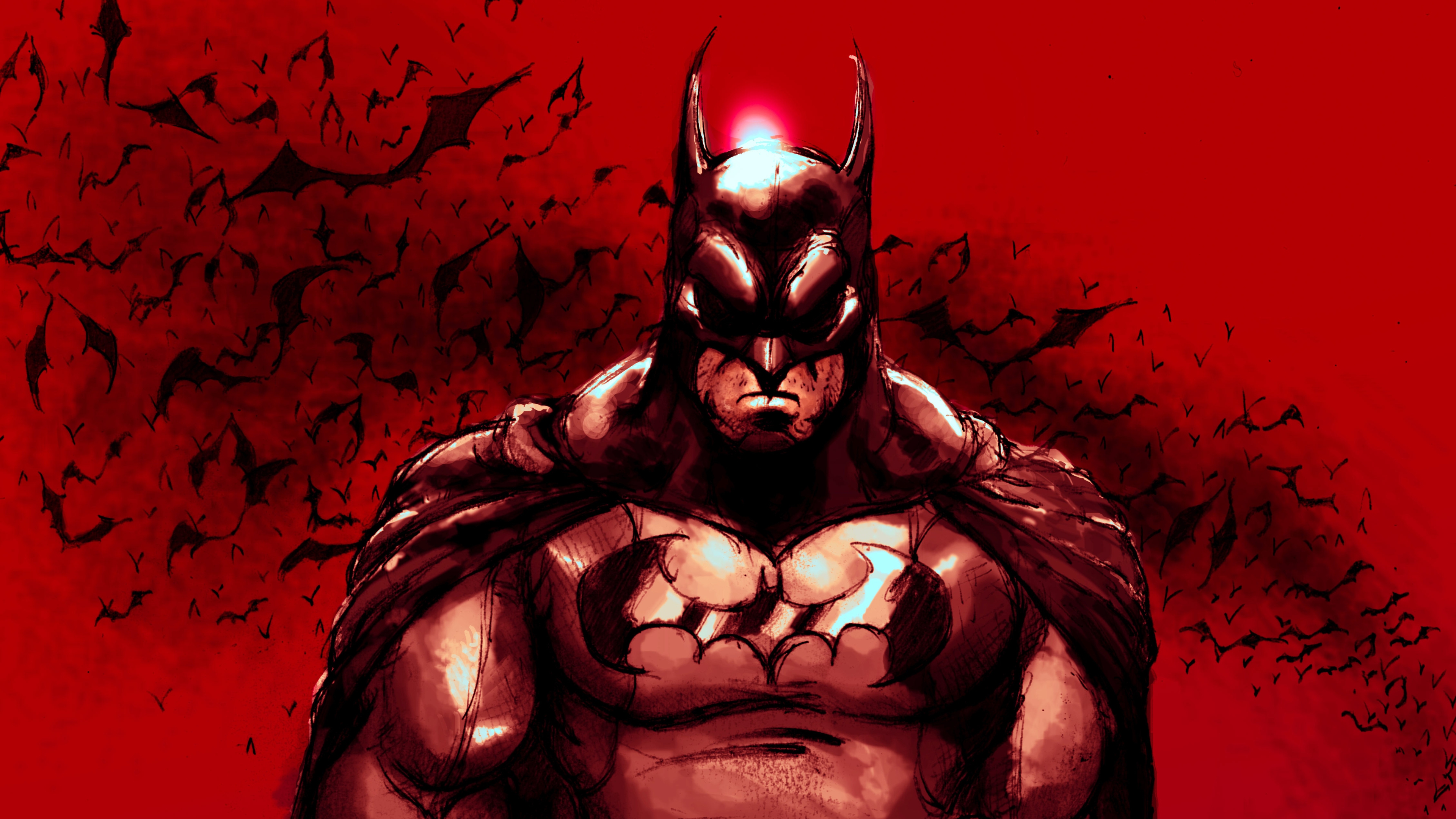 HD wallpaper The Batman 2021 digital art DC Comics red black city   Wallpaper Flare