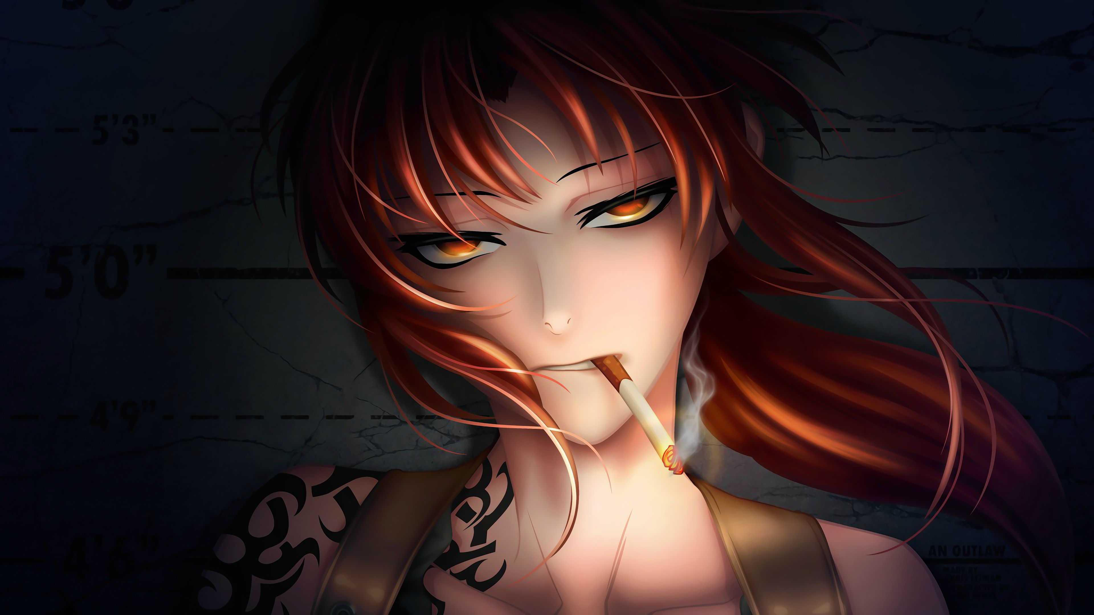 Wallpaper ID 423858  Anime Black Lagoon Phone Wallpaper Revy Black  Lagoon 828x1792 free download