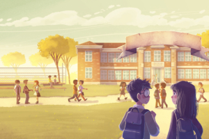 boy and girl going to school illustration 1541970830 300x200 - Boy And Girl Going To School Illustration - school wallpapers, illustration wallpapers, hd-wallpapers, digital art wallpapers, behance wallpapers, artwork wallpapers, artist wallpapers, 4k-wallpapers
