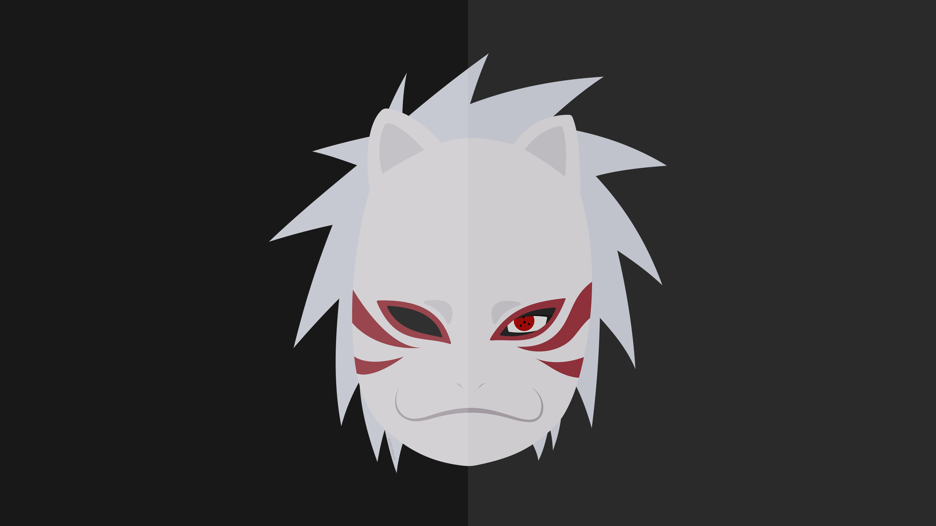 Naruto vs pain minimalist 4K wallpaper download