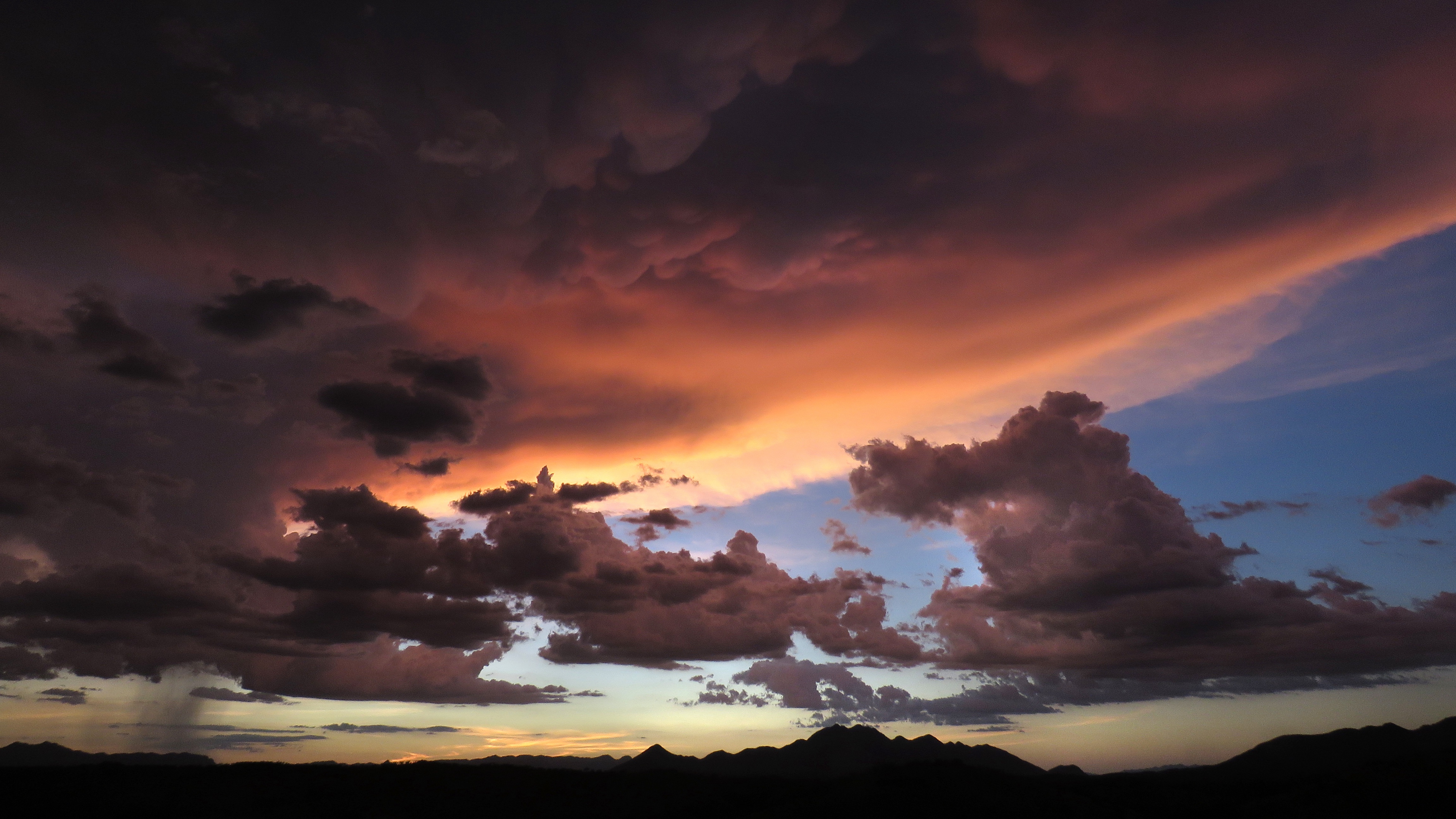 Mountains Clouds Sunset Sky Cloudy 4k Sunset Mountains Clouds