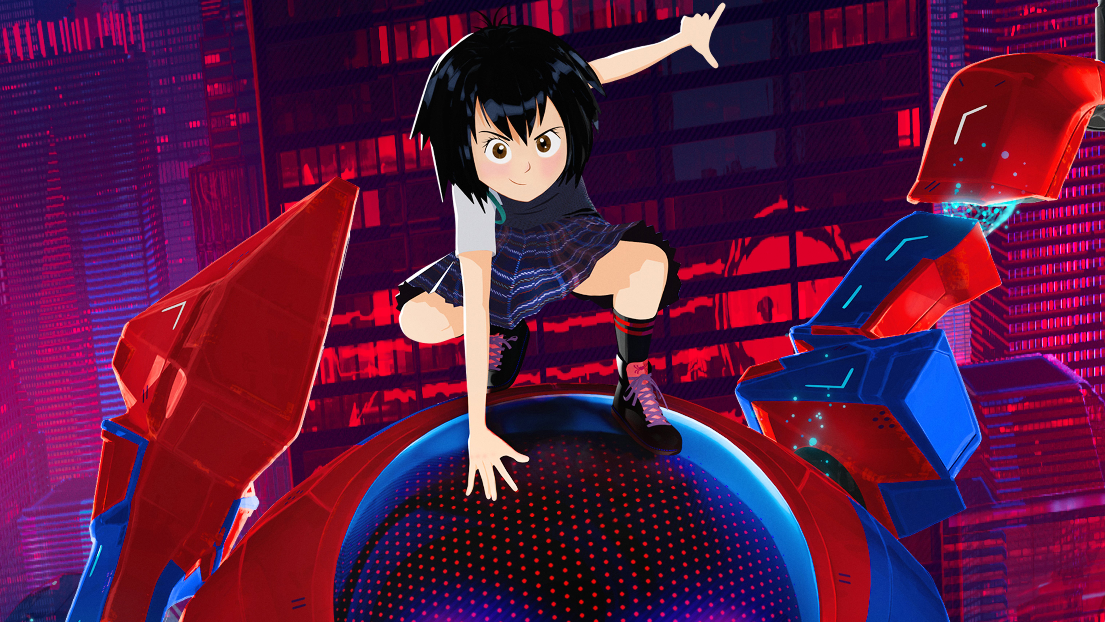 Wallpaper 4k Peni Parker And Sp Dr In Spider Man Into The Spider
