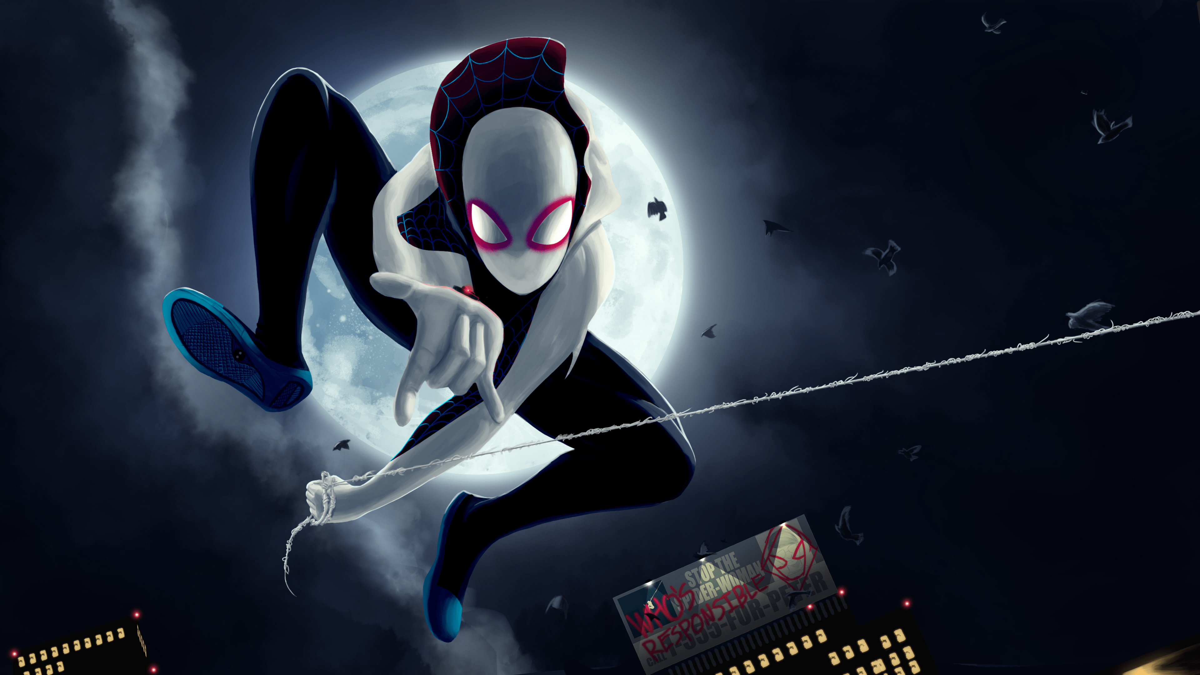 Wallpaper 4k Spiderman Into The Spider Verse 5k Art 4k