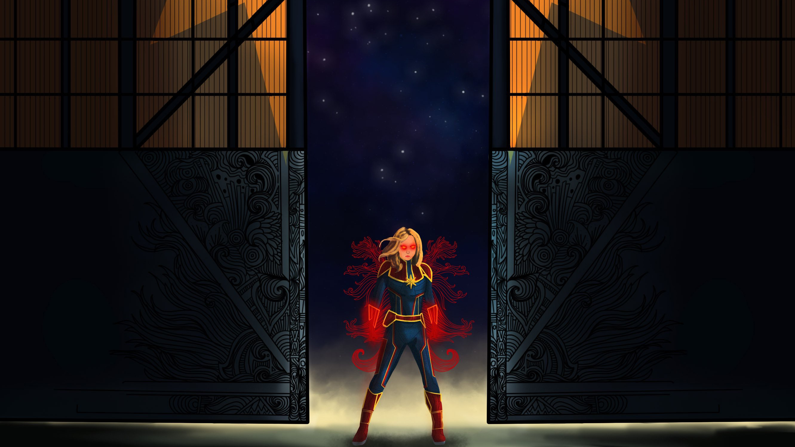 Wallpaper 4k Captain Marvel Fan Digital Art Artist Wallpapers Artwork Wallpapers Captain Marvel Wallpapers Digital Art Wallpapers Hd Wallpapers Superheroes Wallpapers