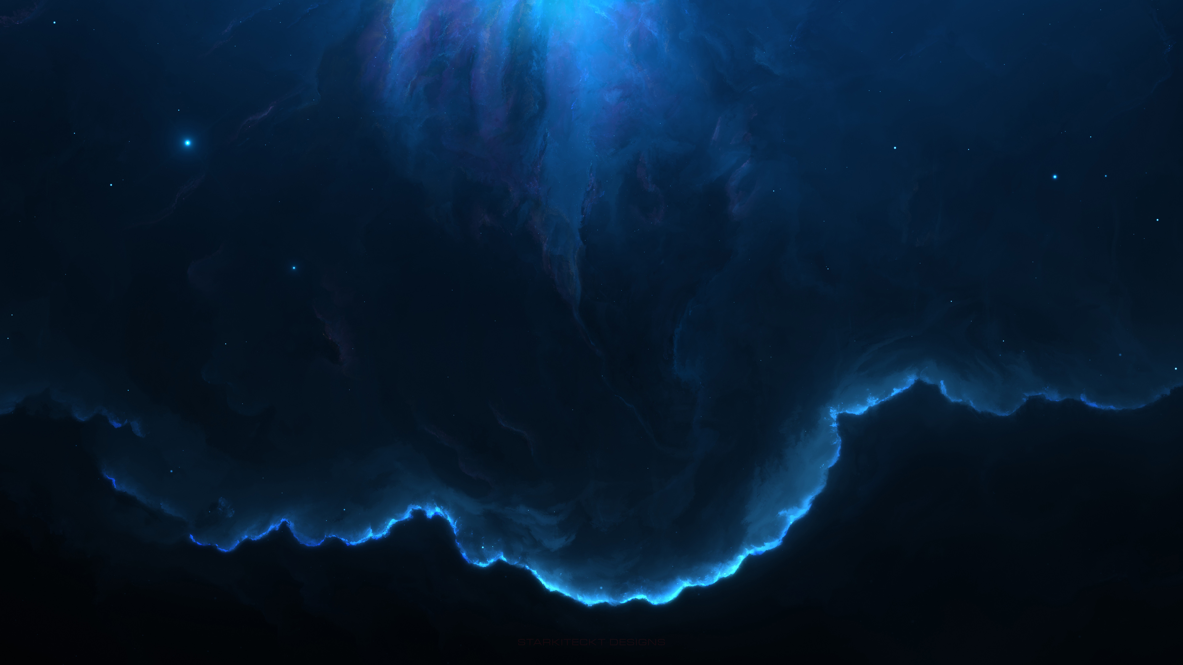 Wallpaper 4k Nebula Space Blue 4k Wallpaper