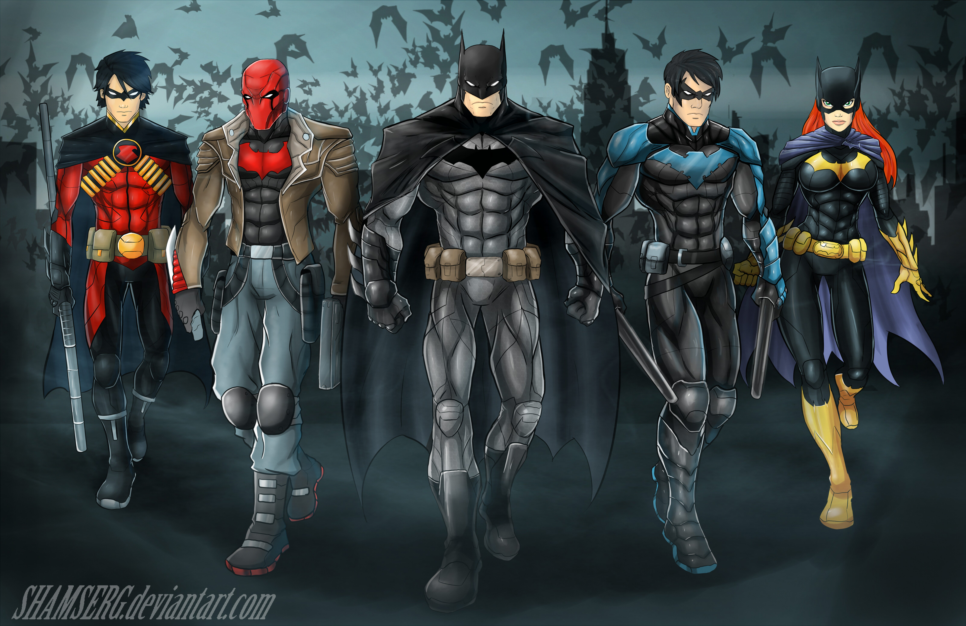 Download Video Game DC Universe Online The Bat Family Wallpaper  Wallpapers com
