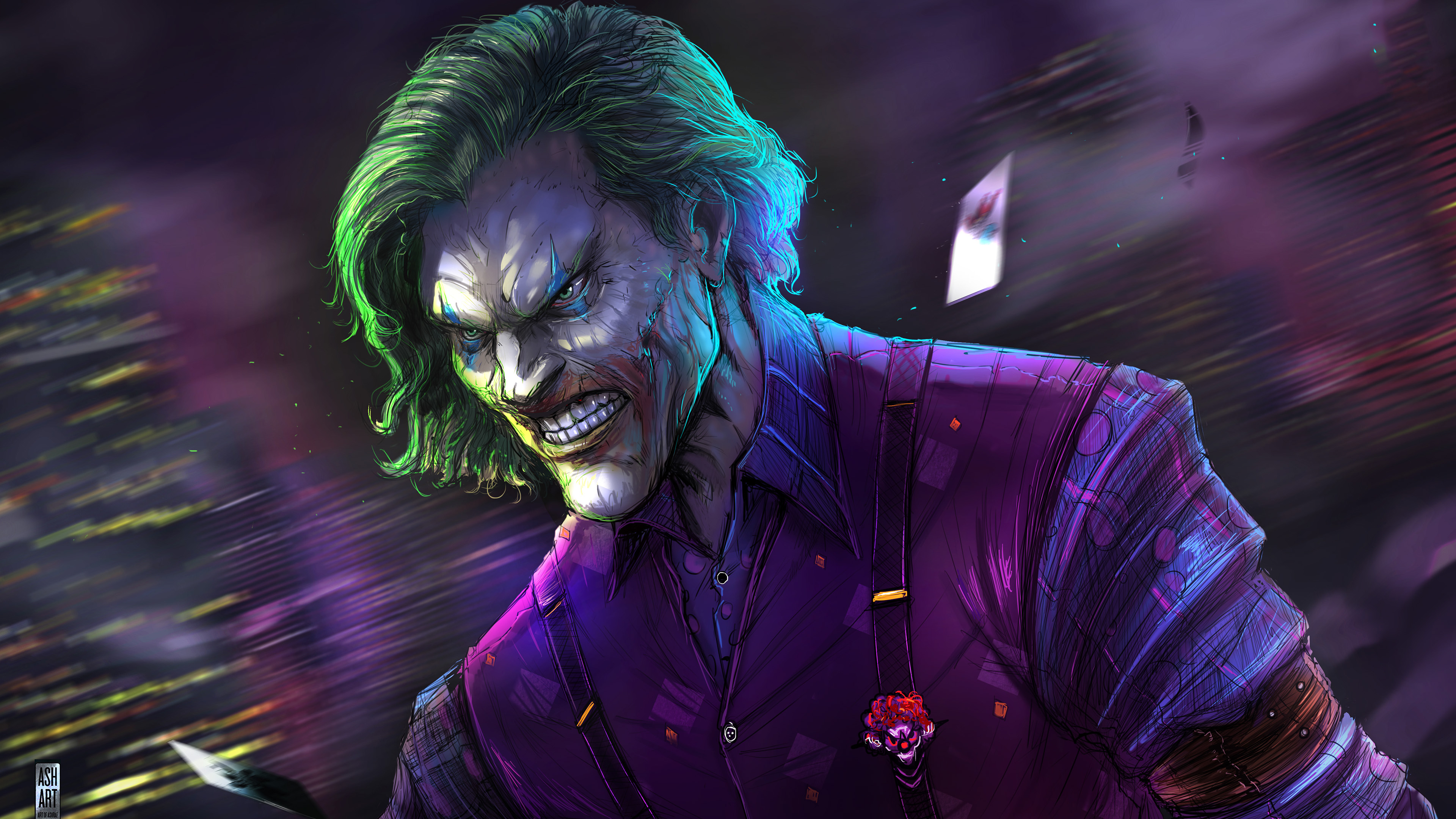 Pc Wallpaper 4K Download Joker - Joker Face Art supervillain wallpapers ...