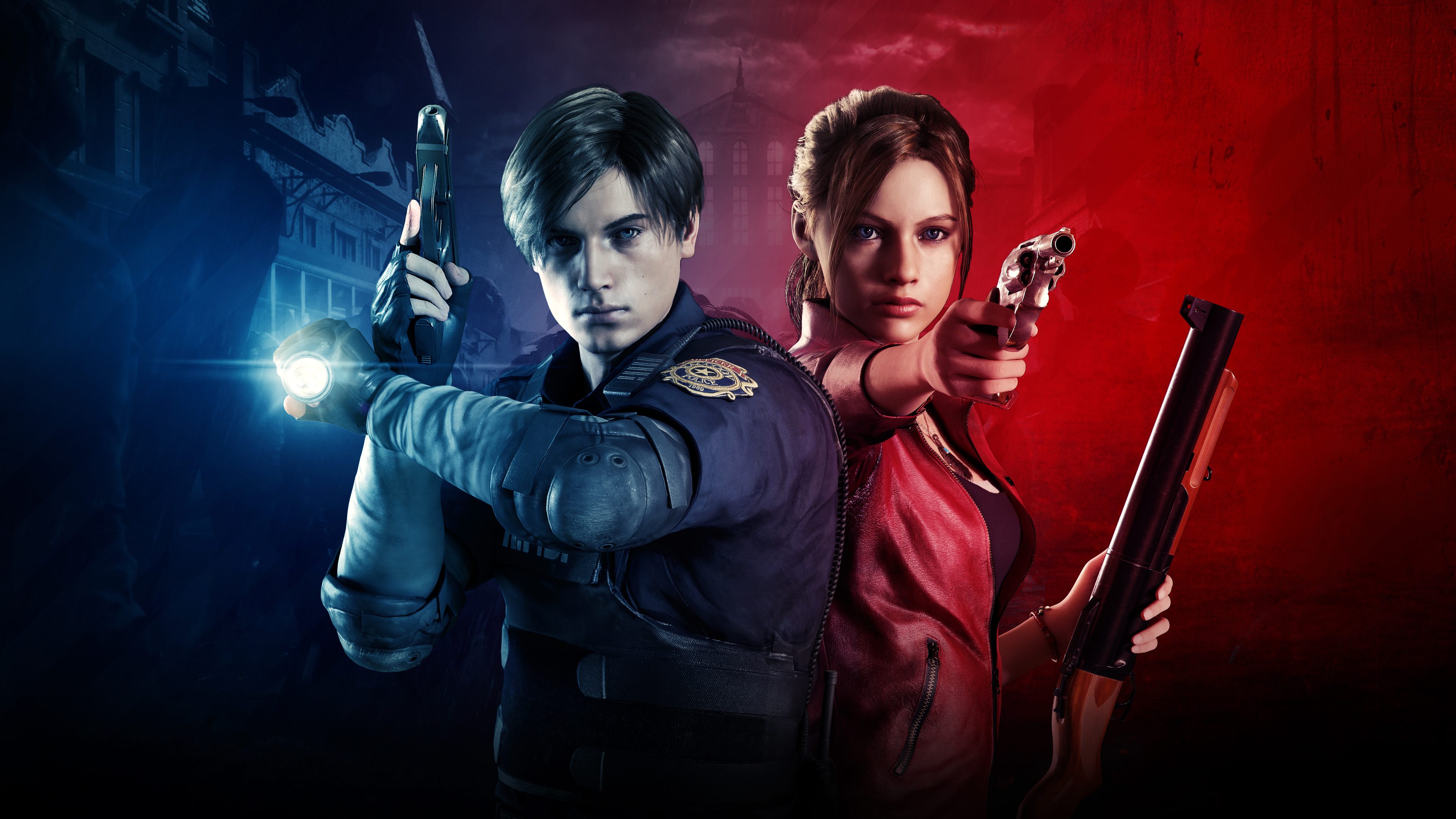 Wallpaper 4k Claire Redfield And Leon Resident Evil 2 4k 2019 Games