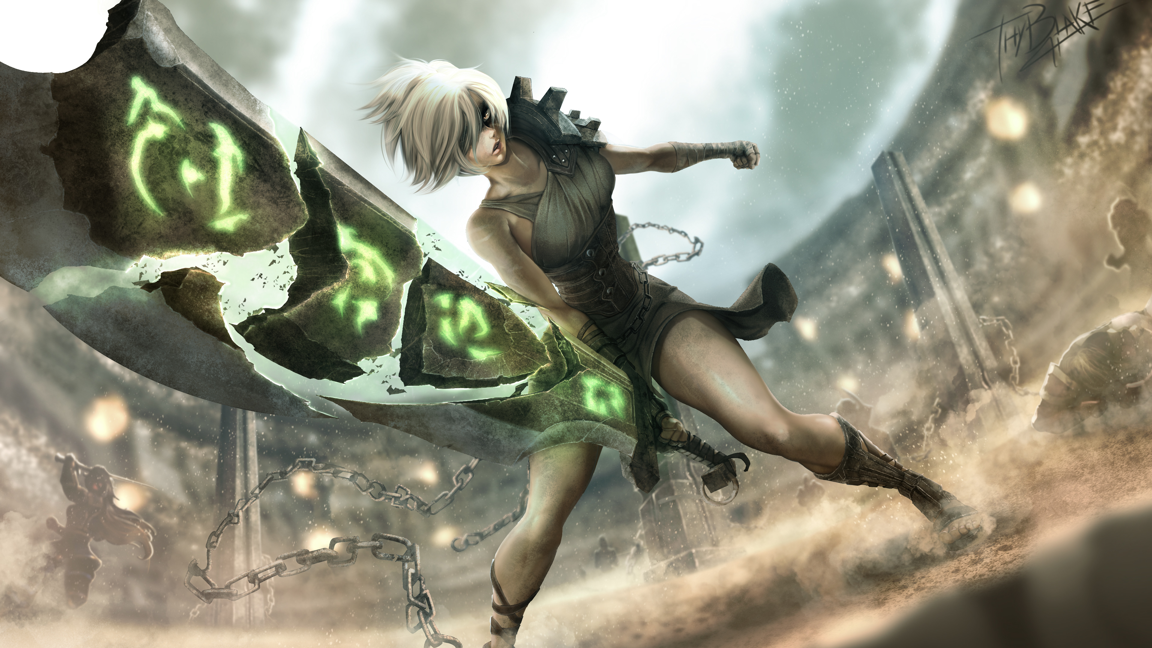 Riven Lol  Fan Art 4k  riven league of legends  wallpapers  