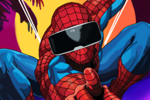 spiderman using vr headset 4k 1550510709 300x200 - Spiderman Using VR Headset 4k - superheroes wallpapers, spiderman wallpapers, hd-wallpapers, digital art wallpapers, behance wallpapers, artwork wallpapers, artist wallpapers, 4k-wallpapers