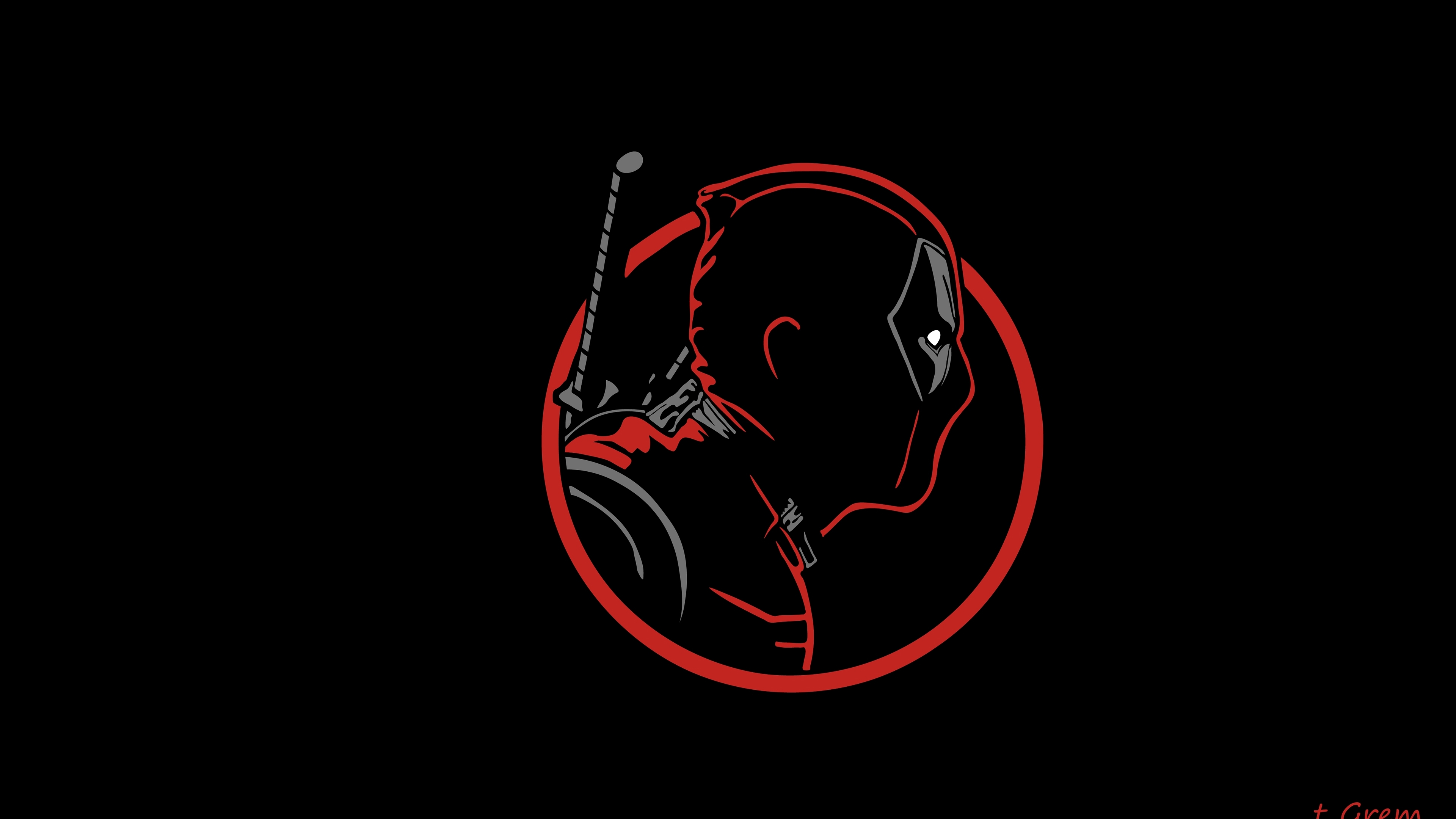 Download Official Logo Of Marvel's Deadpool Wallpaper | Wallpapers.com