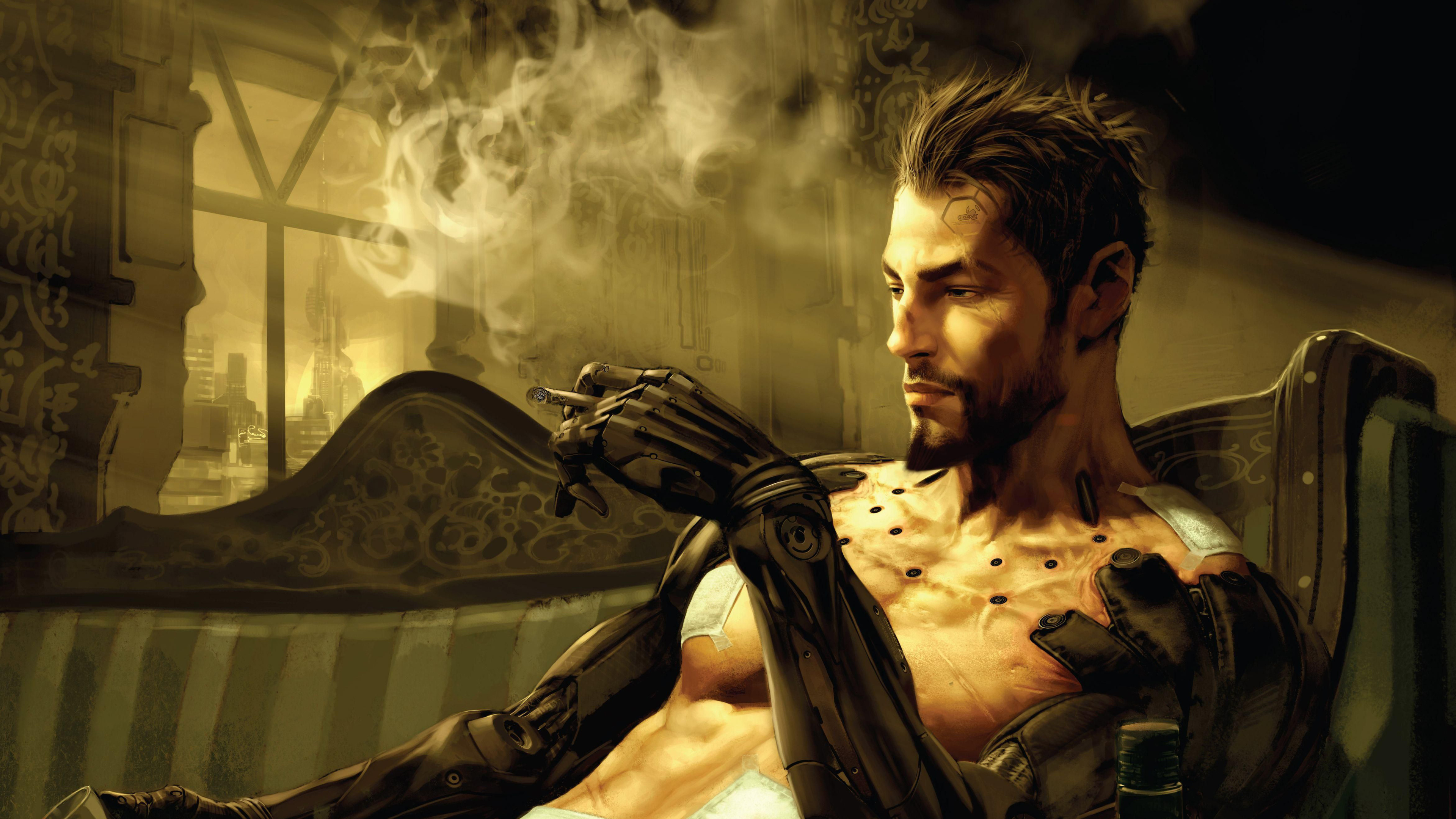 deus ex manking divided smoking and chill 4k 1553074667 - Deus Ex Manking Divided Smoking And Chill 4k - xbox games wallpapers, ps games wallpapers, pc games wallpapers, hd-wallpapers, games wallpapers, deus ex mankind divided wallpapers, 5k wallpapers, 4k-wallpapers
