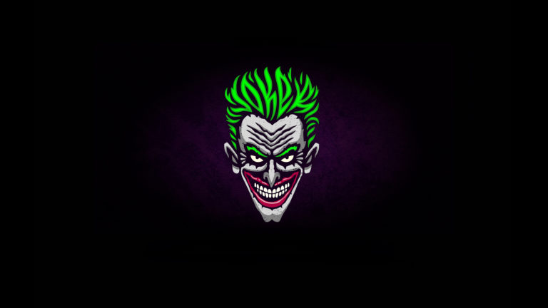 Joker Minimalist Logo 4k