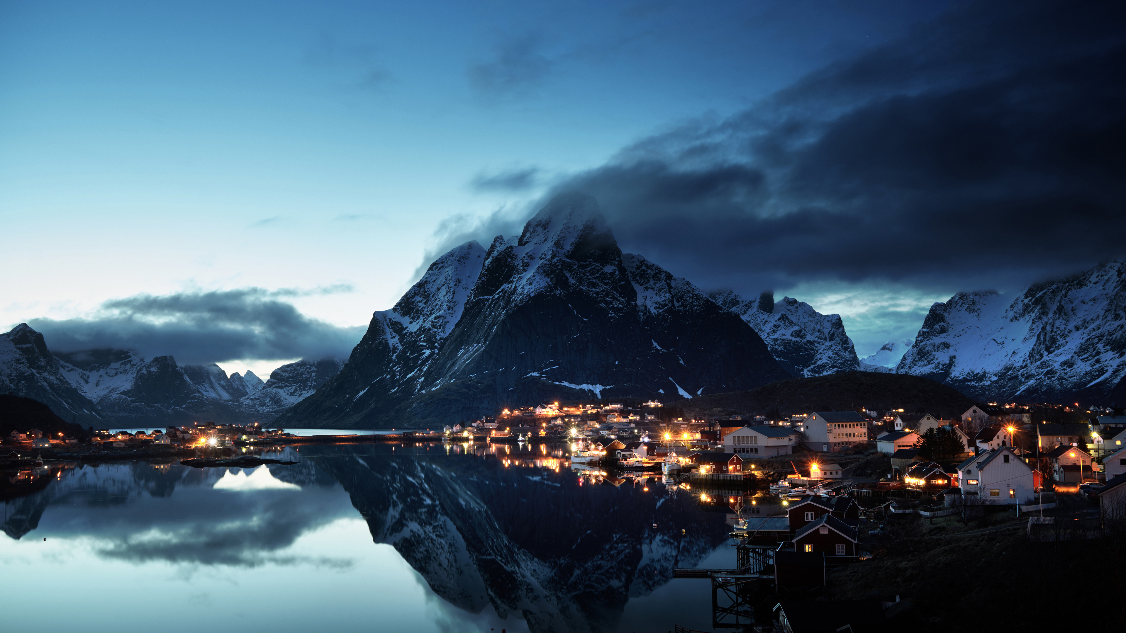 Norway Lofoten Mountains Evening Coast 4k Norway Wallpapers Nature