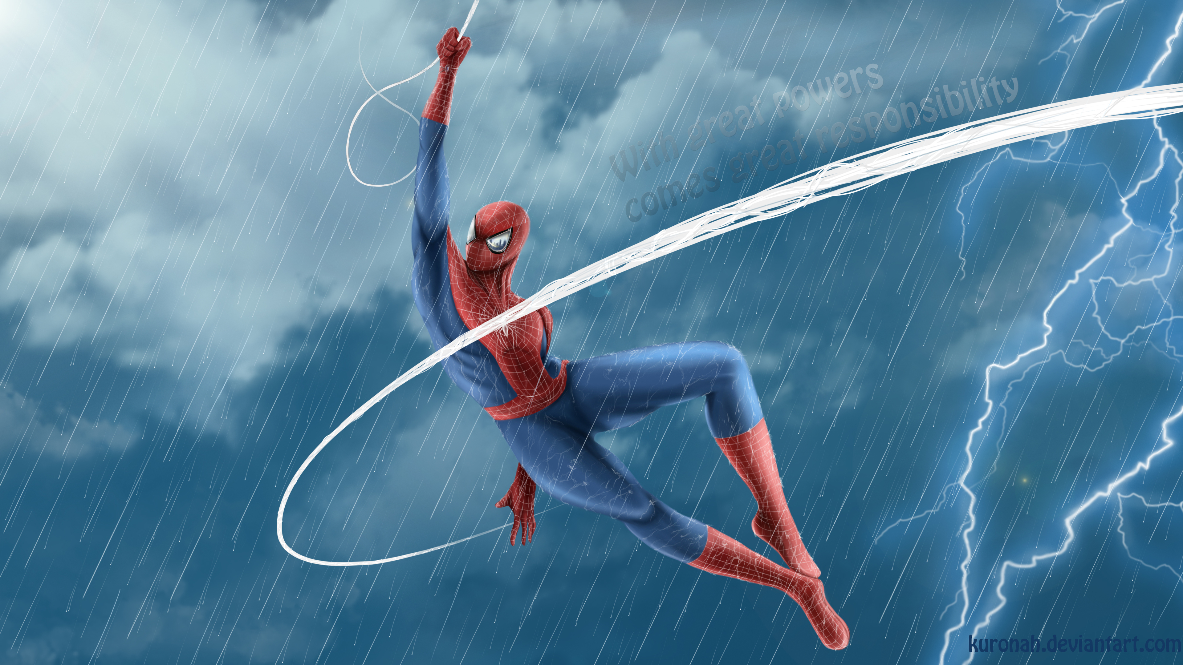 SpiderMan Wallpaper 4K Blue background 1579