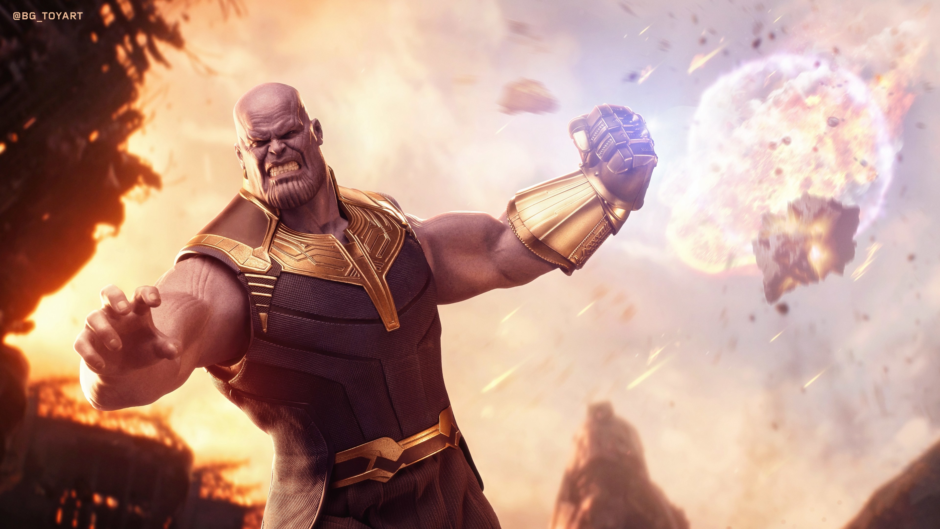 Download Thor Superhero And Thanos Wallpaper  Wallpaperscom