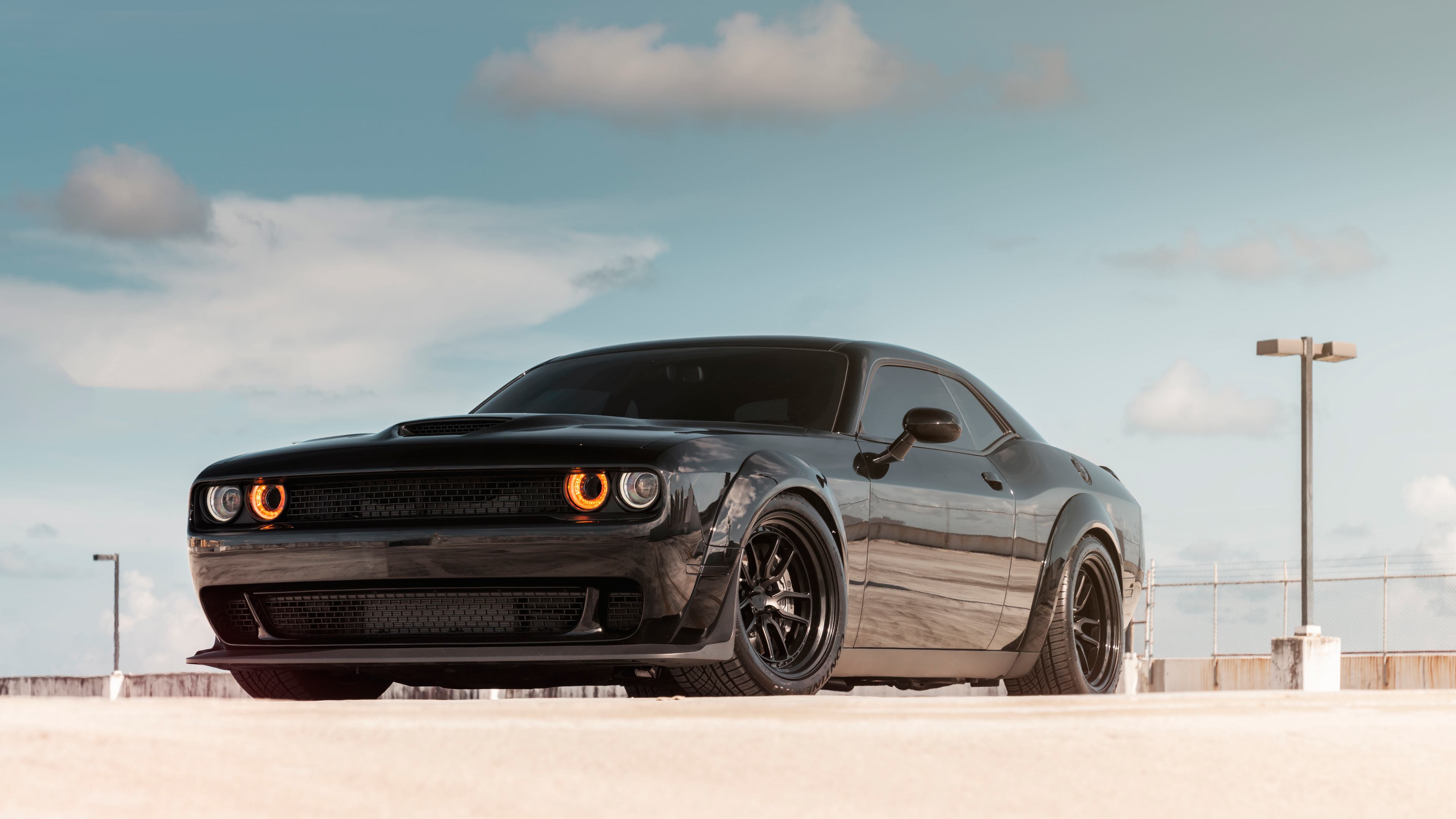 Dodge Challenger SRT 4k Front Wallpaper 4K