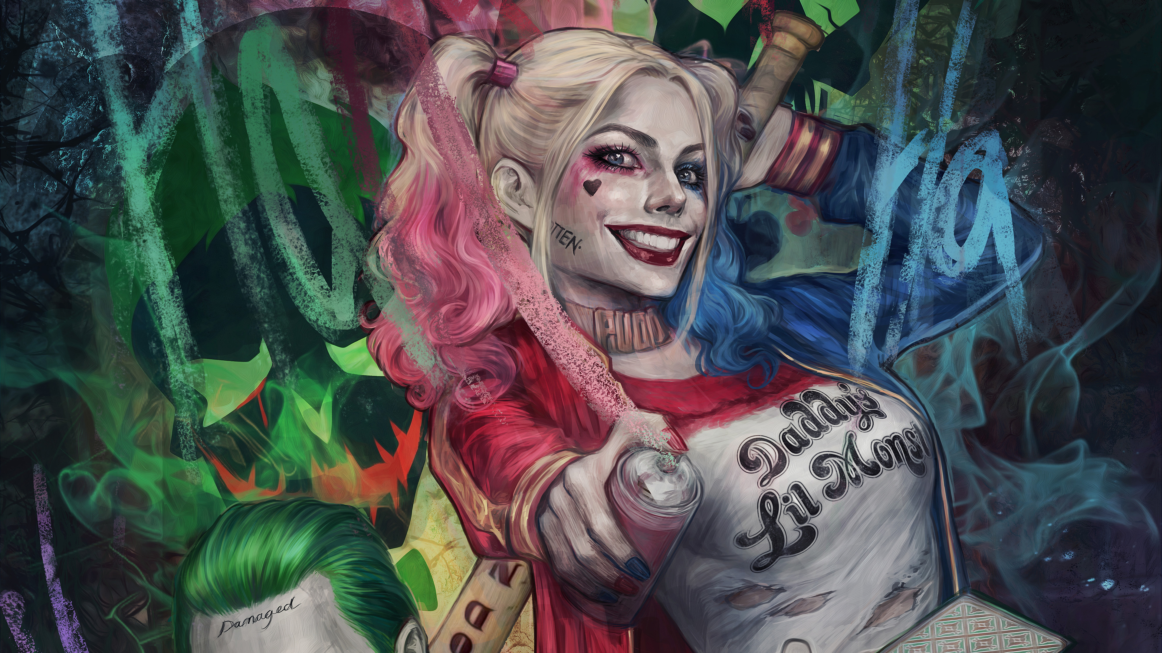 Harley Quinn Art 4k superheroes wallpapers, hd-wallpapers, harley quinn ...
