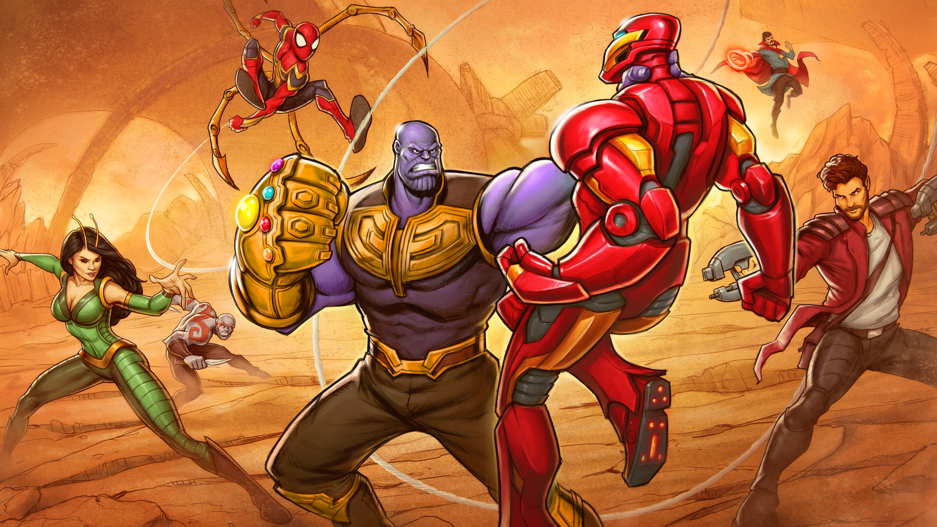 Wallpaper 4k Avengers Infinity War Fight 4k Wallpaper