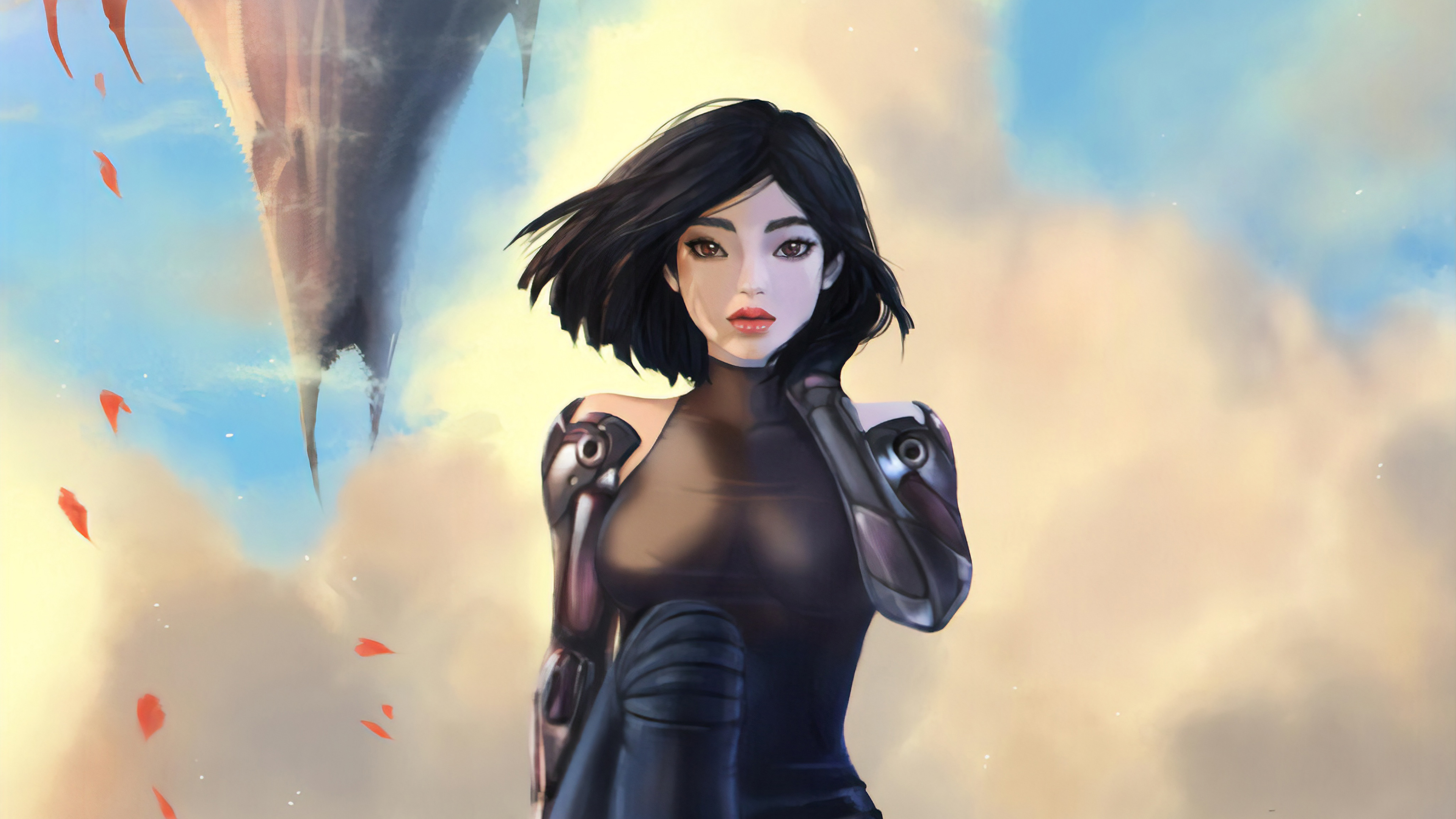 Wallpaper 4k Alita Battle Angel Sketch Art 4k Wallpaper