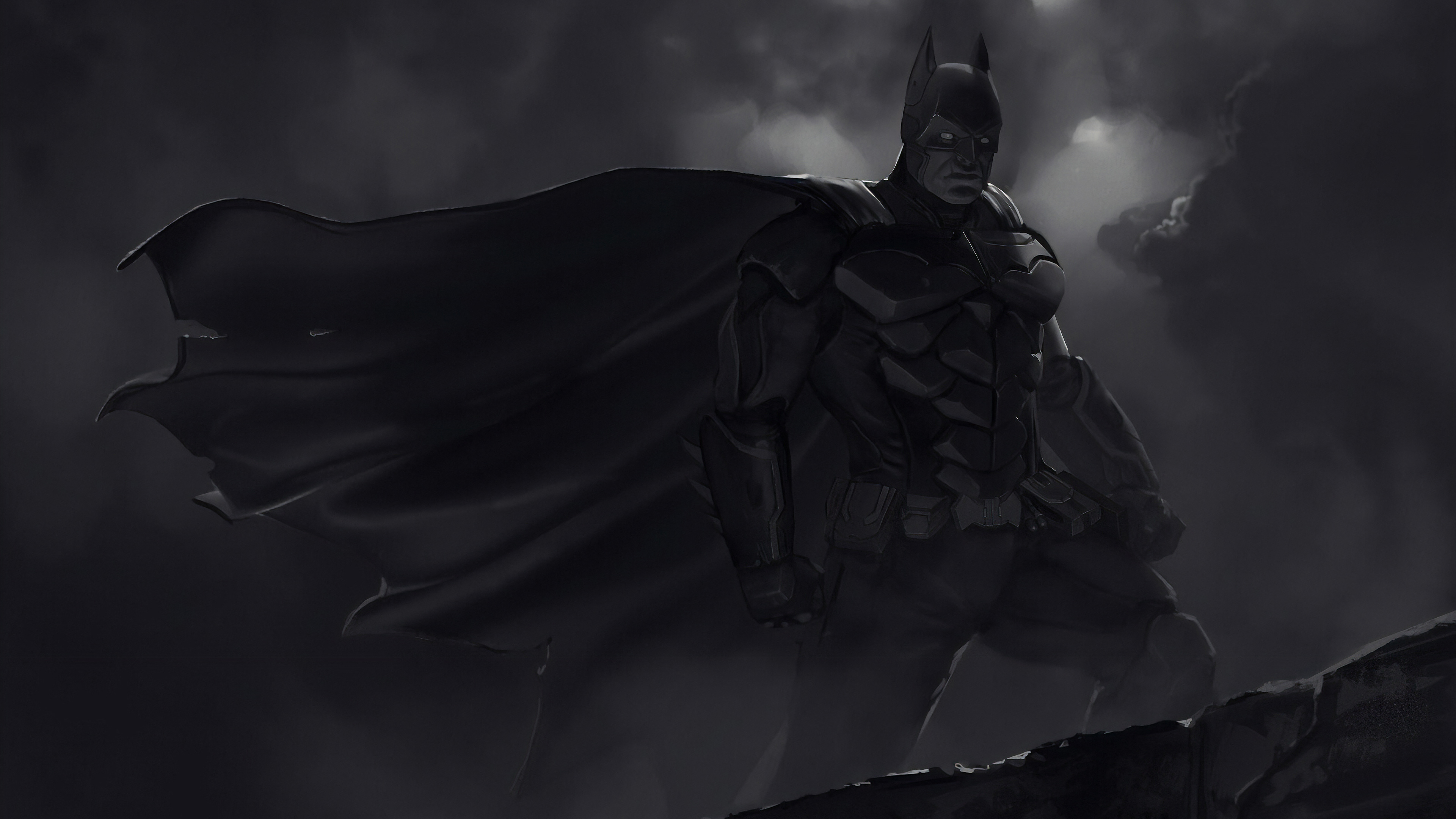 The Batman  Batman cape taking off red background 2K wallpaper download