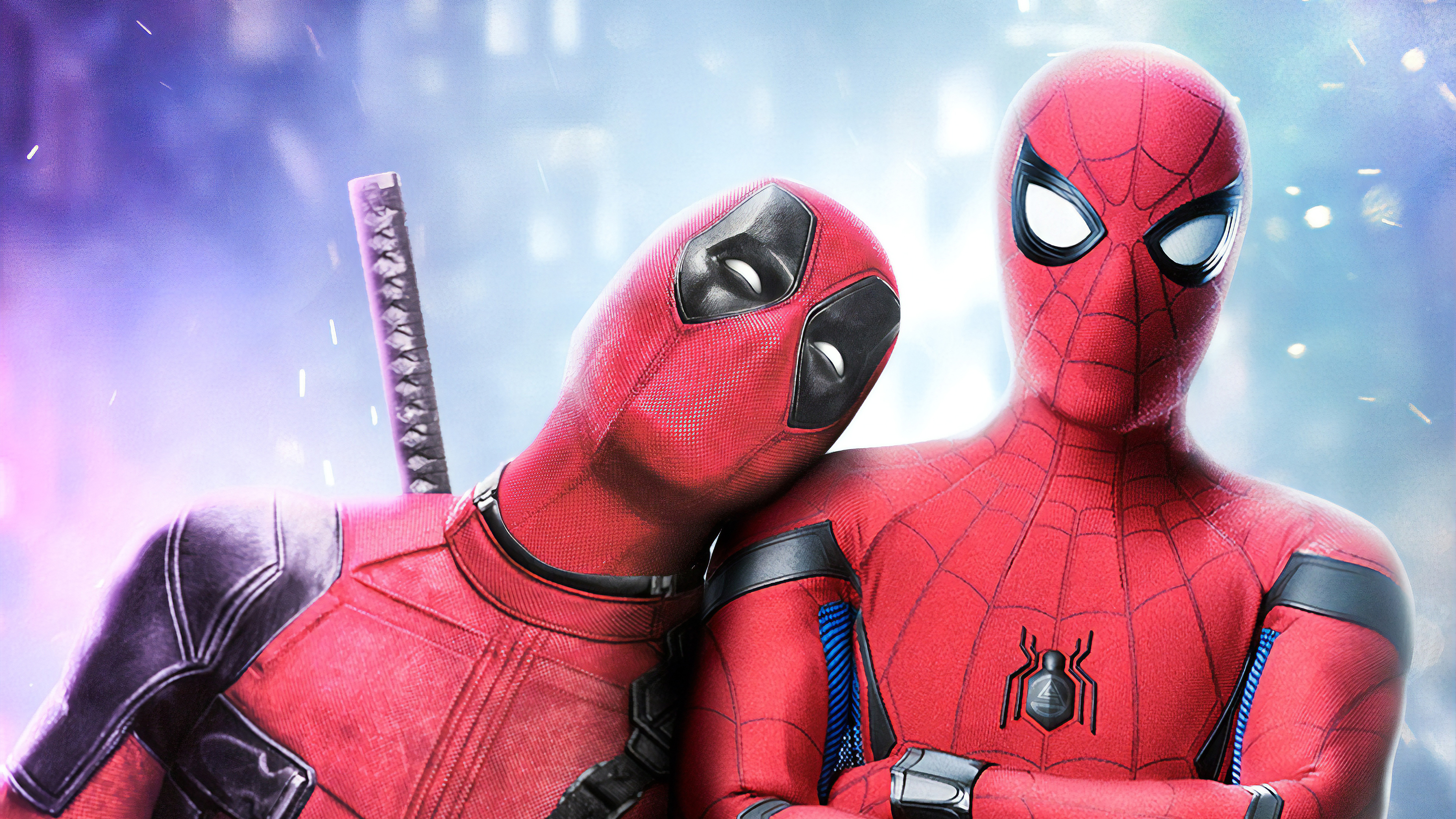 Deadpool And Spiderman  Art superheroes wallpapers  