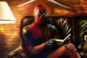 deadpool reading book 1560533733 300x200 - Deadpool Reading Book - superheroes wallpapers, hd-wallpapers, deviantart wallpapers, deadpool wallpapers, artwork wallpapers, 4k-wallpapers