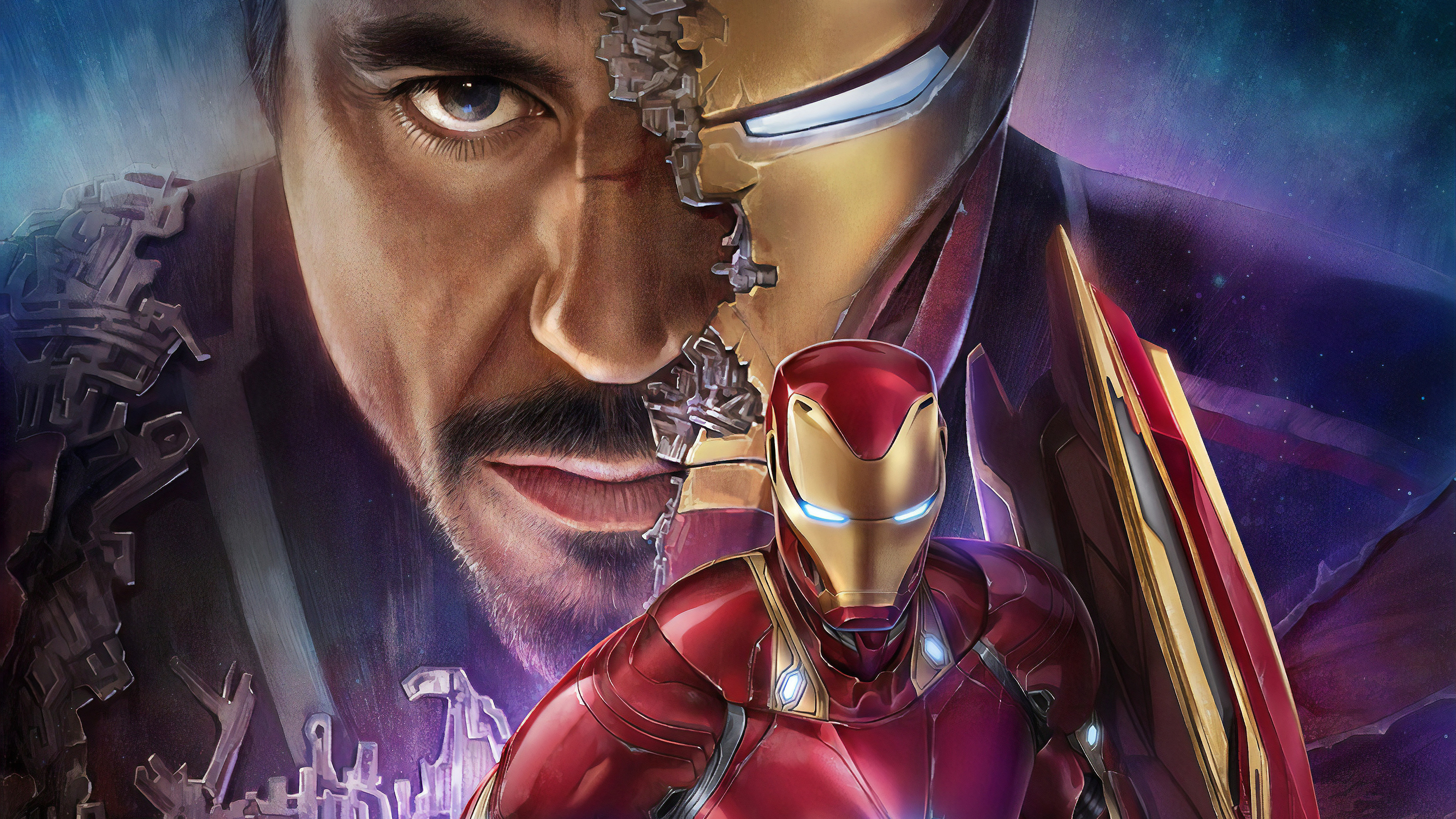 640x1136 Iron Man Tony Stark desktop PC and Mac wallpaper