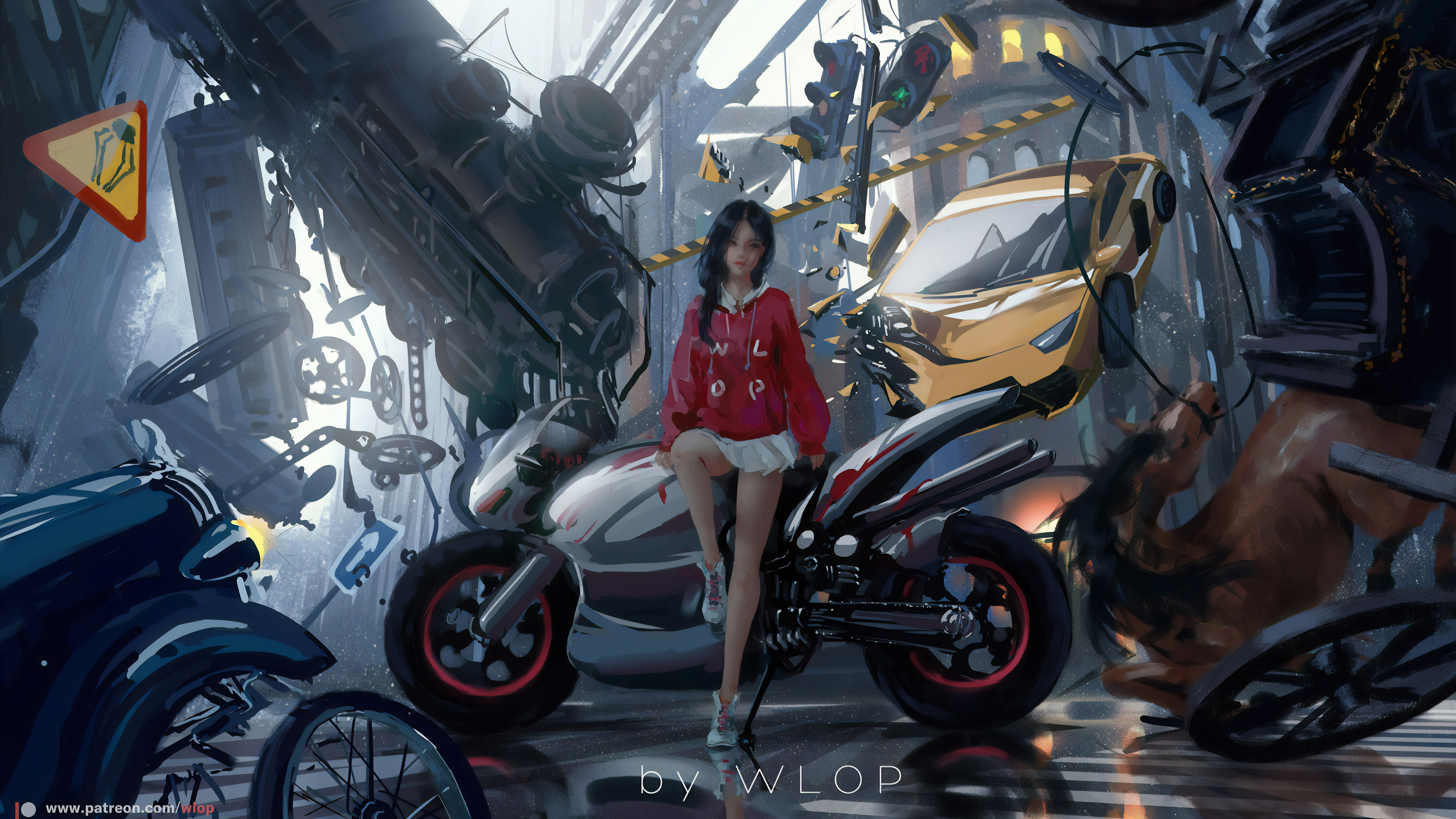 Anime Biker Girl hd-wallpapers, digital art wallpapers ...