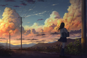 anime girl outside power lines clouds 1563222578 300x200 - Anime Girl Outside Power Lines Clouds - hd-wallpapers, digital art wallpapers, artwork wallpapers, artist wallpapers, anime wallpapers, anime girl wallpapers, 4k-wallpapers