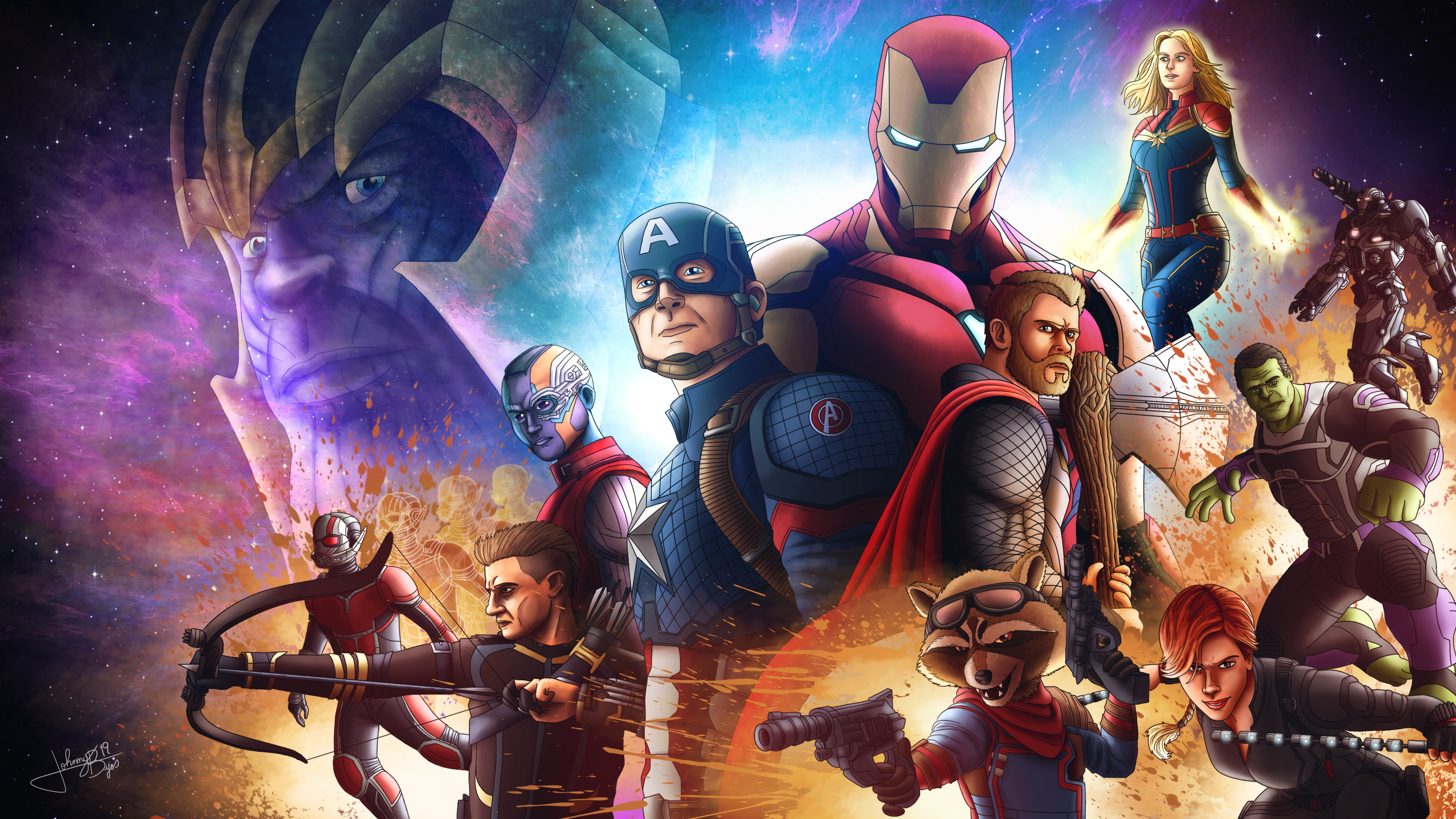 Avengers Endgame4k Art thor wallpapers, superheroes wallpapers, hd