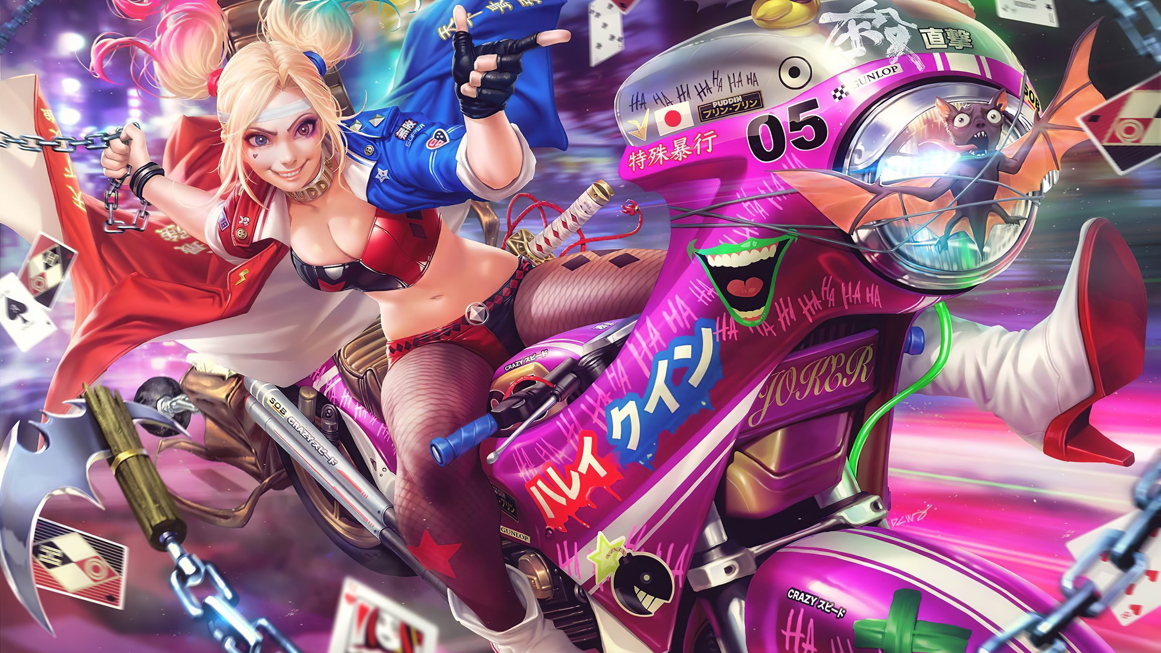 Wallpaper harley quinn, margot robbie, birds of prey, movie, 2020 desktop  wallpaper, hd image, picture, background, cfe5ff | wallpapersmug