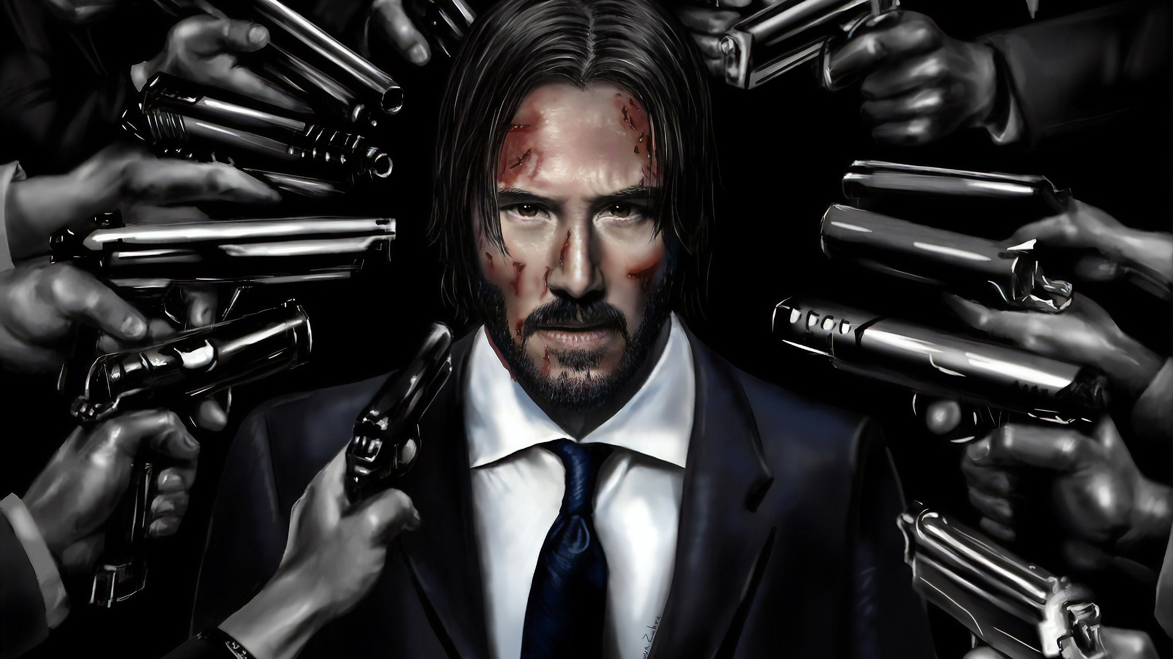 Wallpaper 4k John Wick Art 4k Wallpapers Artwork Wallpapers