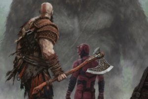 kratos dare devil and king kong crossover 1562105479 300x200 - Kratos Dare Devil And King Kong Crossover - kratos wallpapers, king kong wallpapers, hd-wallpapers, digital art wallpapers, daredevil wallpapers, artwork wallpapers, artist wallpapers, 4k-wallpapers
