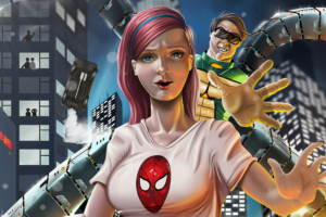 mary jane watson and dr octupus 1562105456 300x200 - Mary Jane Watson And Dr Octupus - superheroes wallpapers, mary jane wallpapers, hd-wallpapers, digital art wallpapers, behance wallpapers, artwork wallpapers, artist wallpapers, 4k-wallpapers