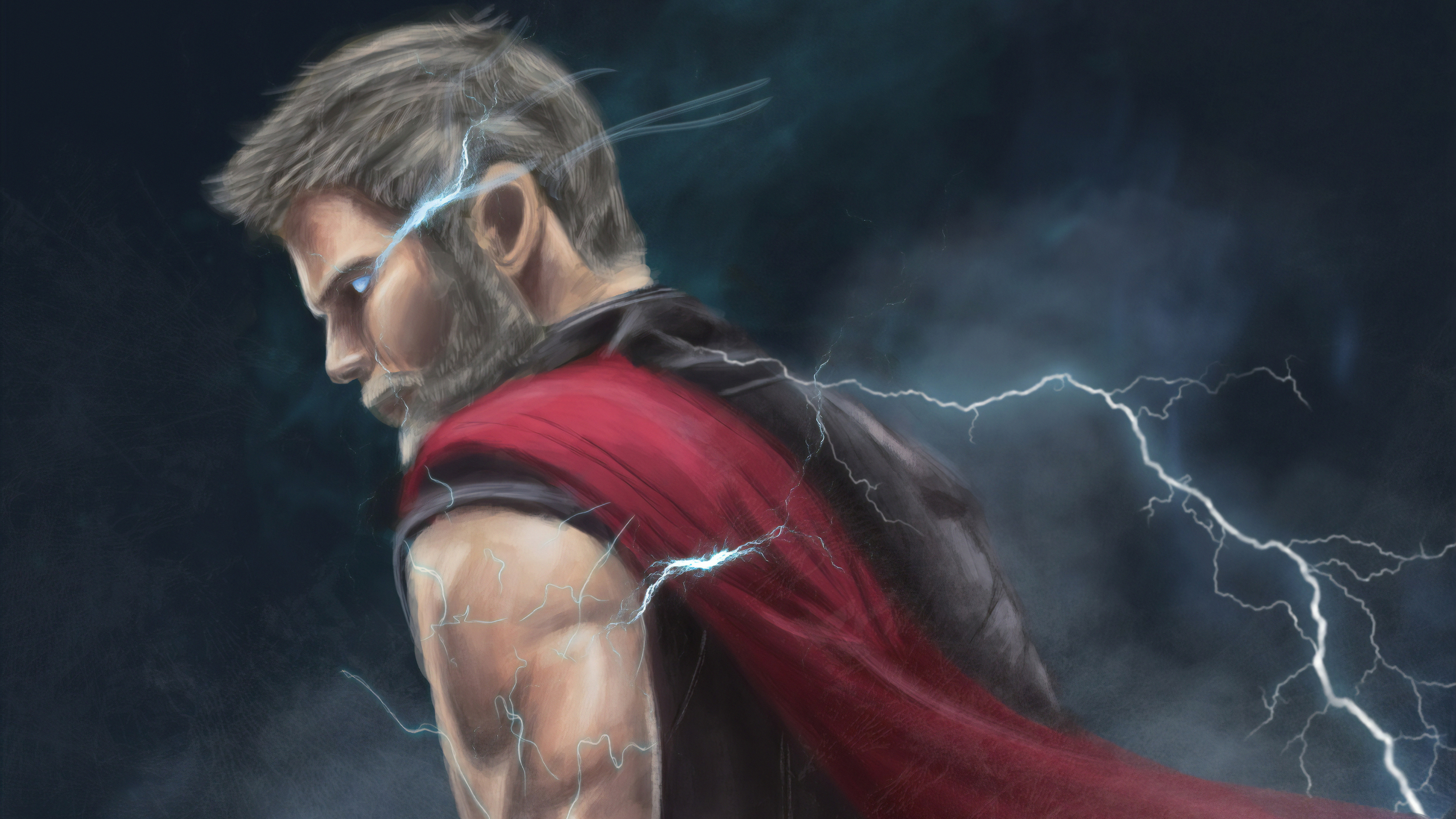 Wallpaper marvel lightning god thor art desktop wallpaper hd image  picture background 46f726  wallpapersmug