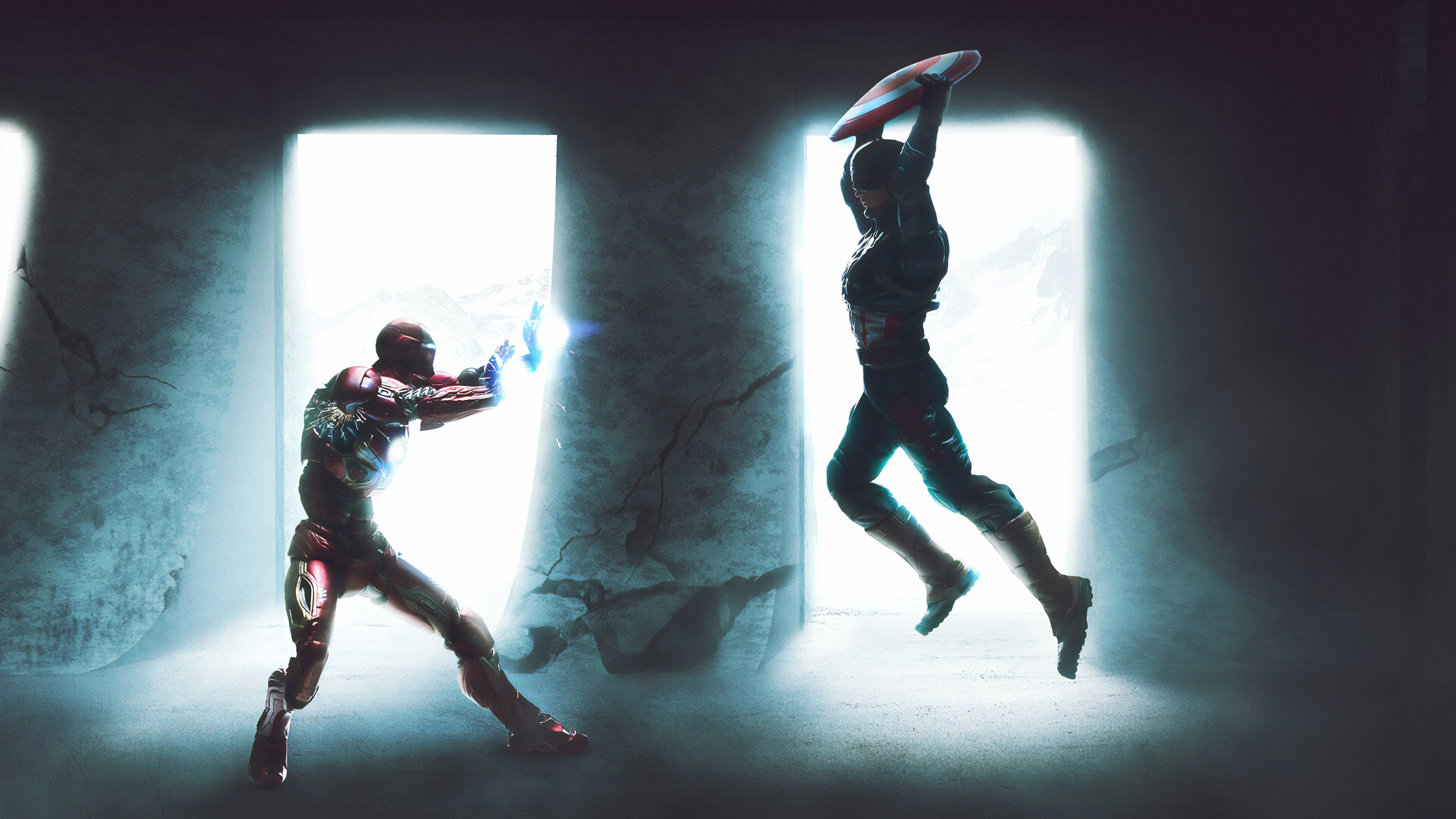 Captain America Vs Iron Man superheroes wallpapers, iron man wallpapers