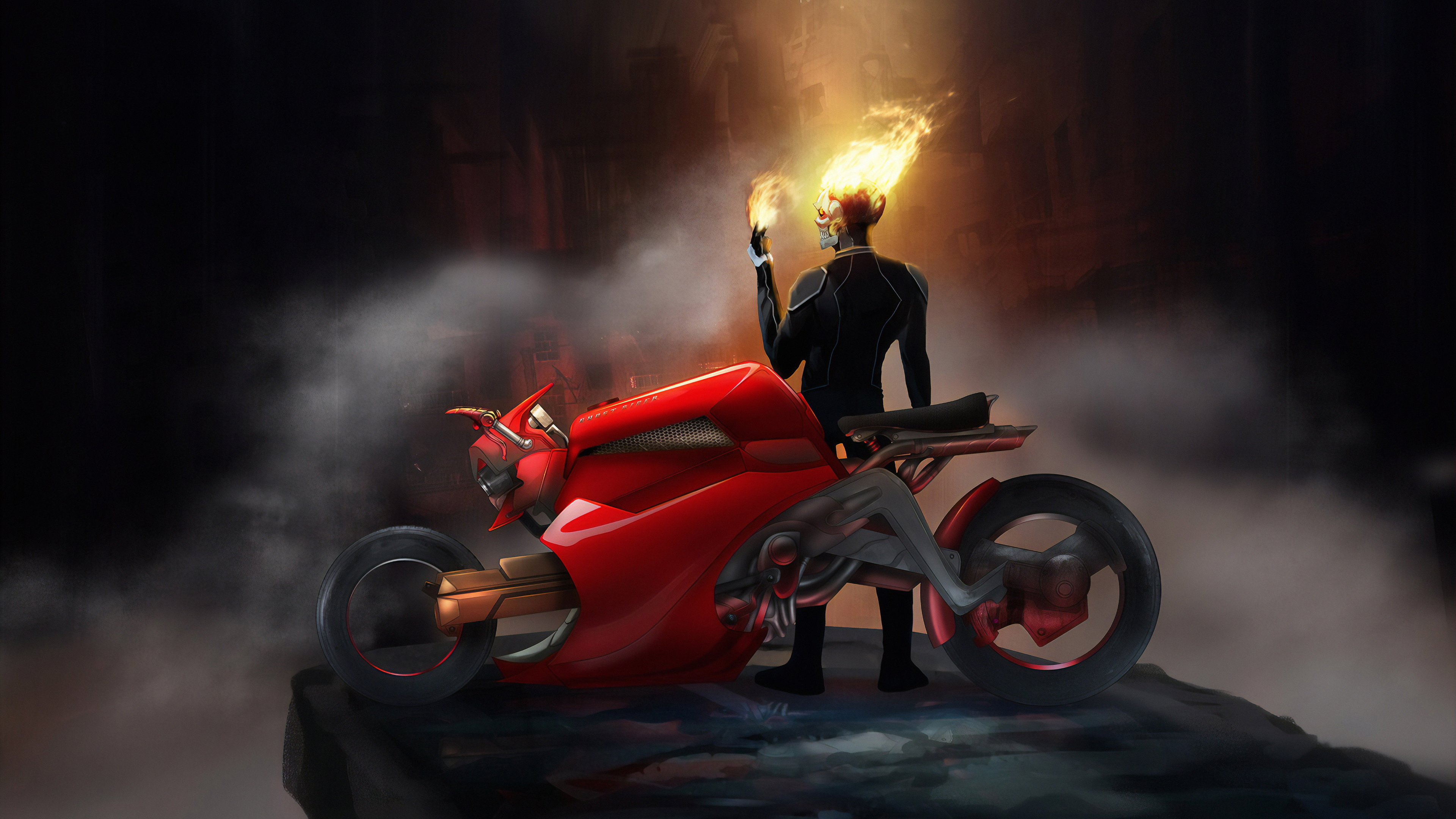 ghost rider wallpaper bike